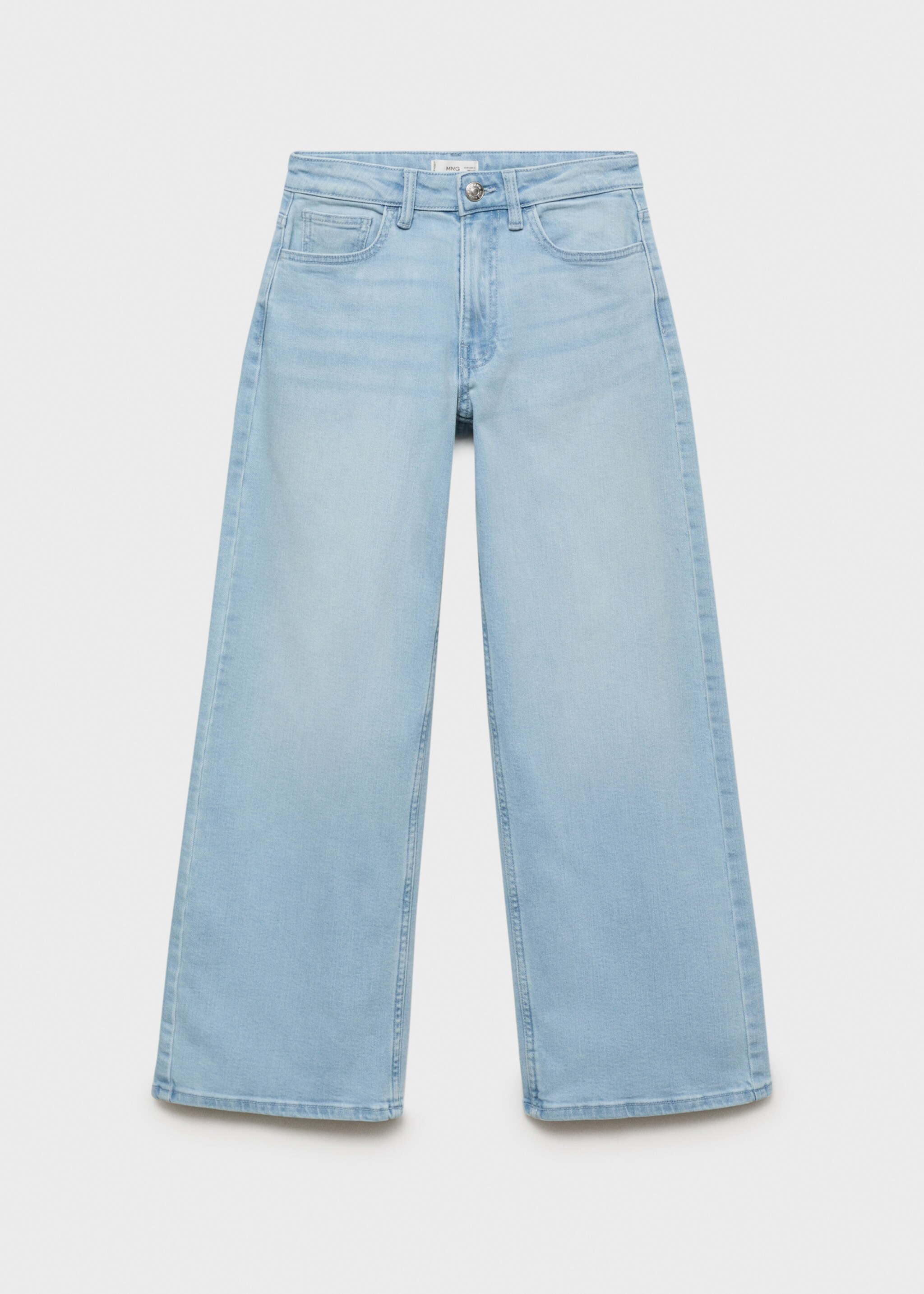 Jeans culotte mid-waist comfort - Article without model, Light Blue. Ref: 87001075-00.
