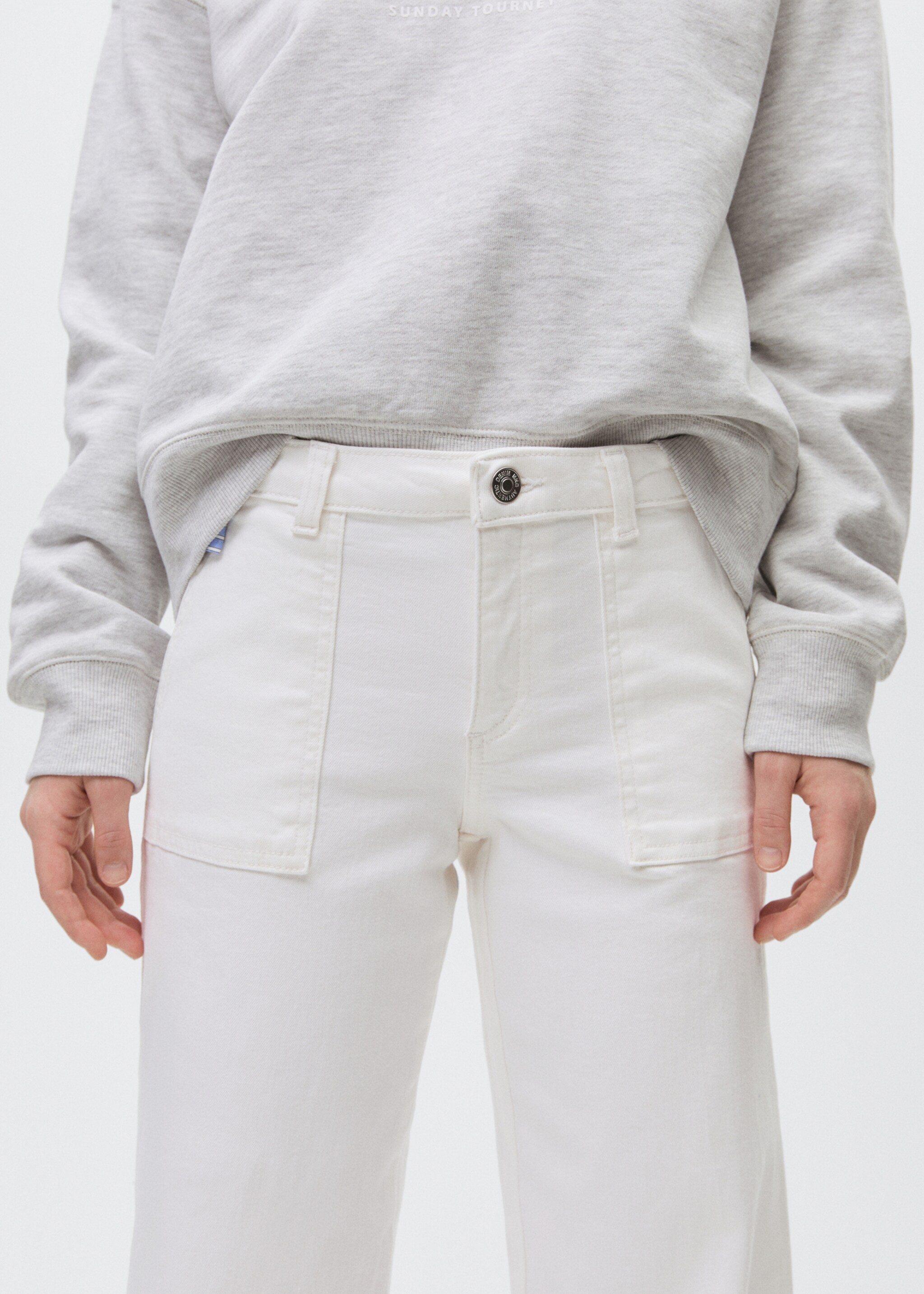 Texans wideleg vora desfilada - Detall de l'article 6, Blanc. Ref: 87001087-00.