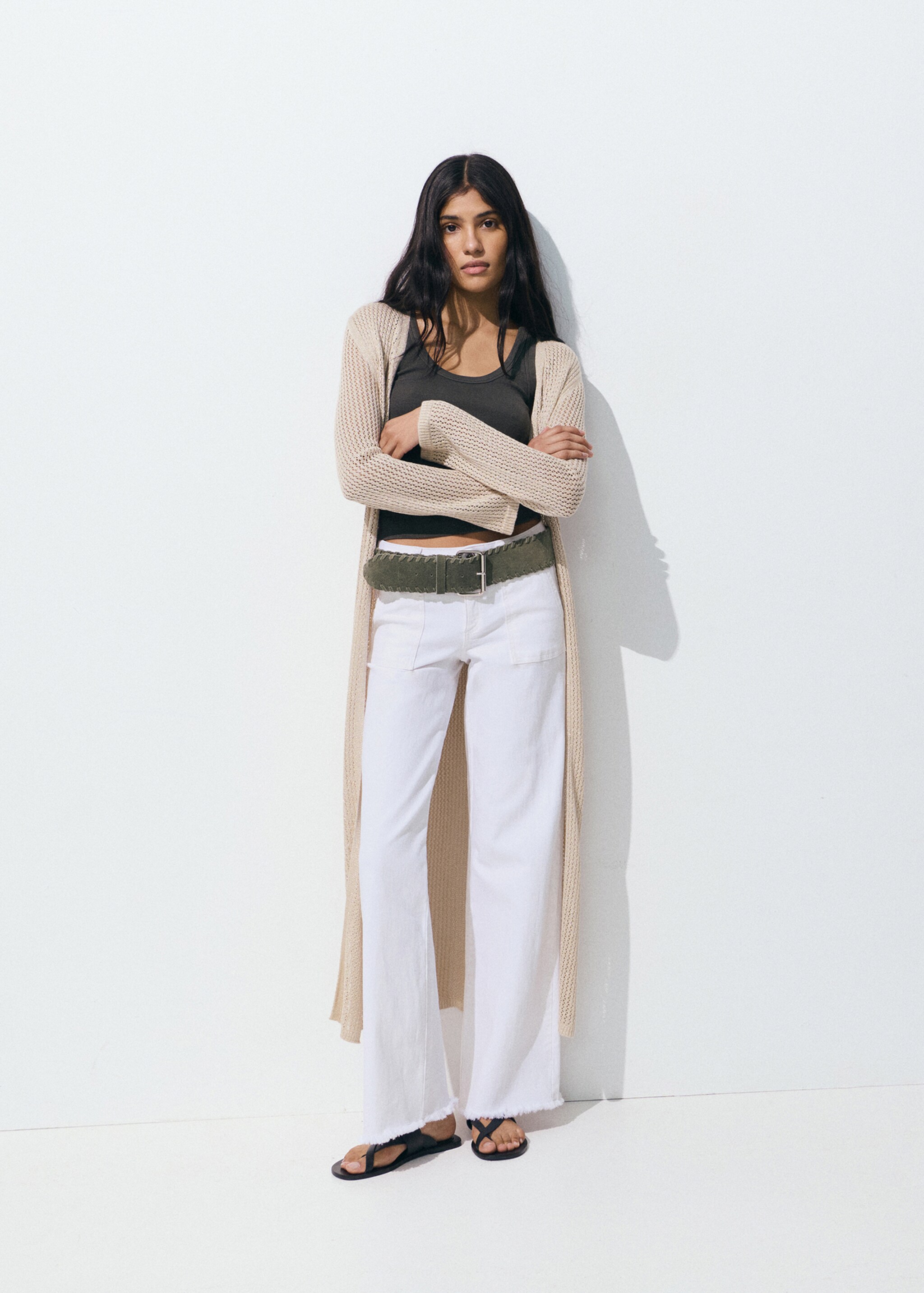 Texans wideleg vora desfilada - Detall de l'article 9, Blanc. Ref: 87001087-00.