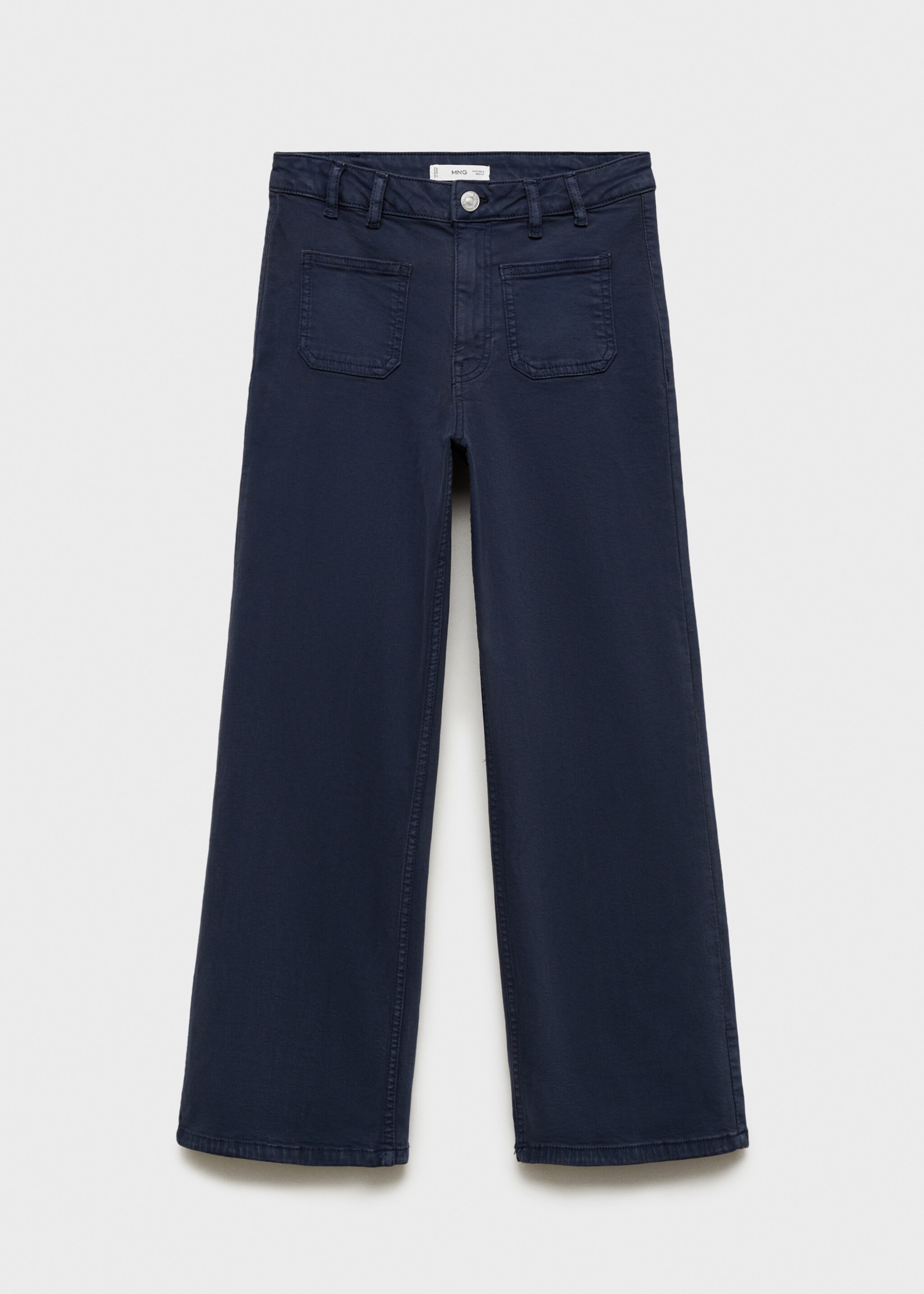 Culotte-Jeans mit Taschen - Artikel ohne Model, Dunkles Marineblau. Ref: 87001089-00.