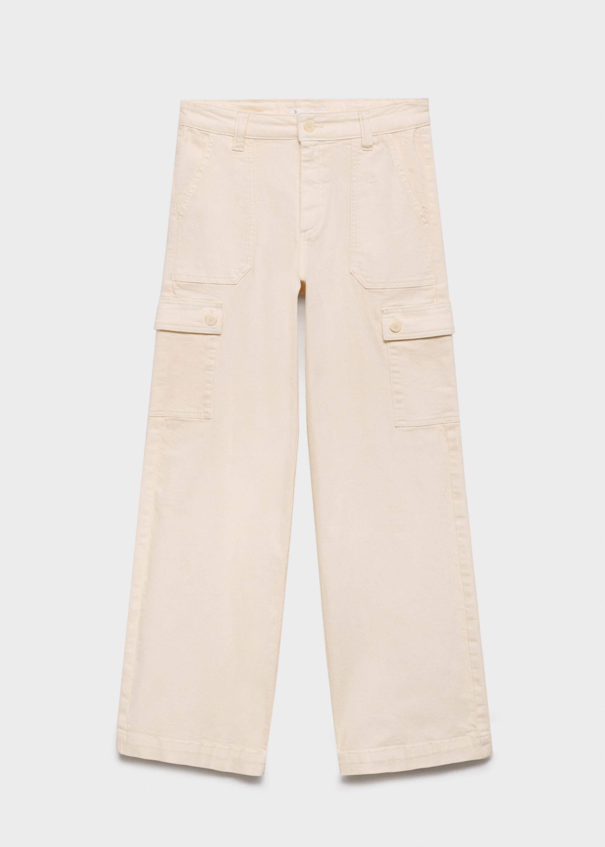 Culotte-Jeans mit Taschen - Artikel ohne Model, Ecru. Ref: 87001090-00.