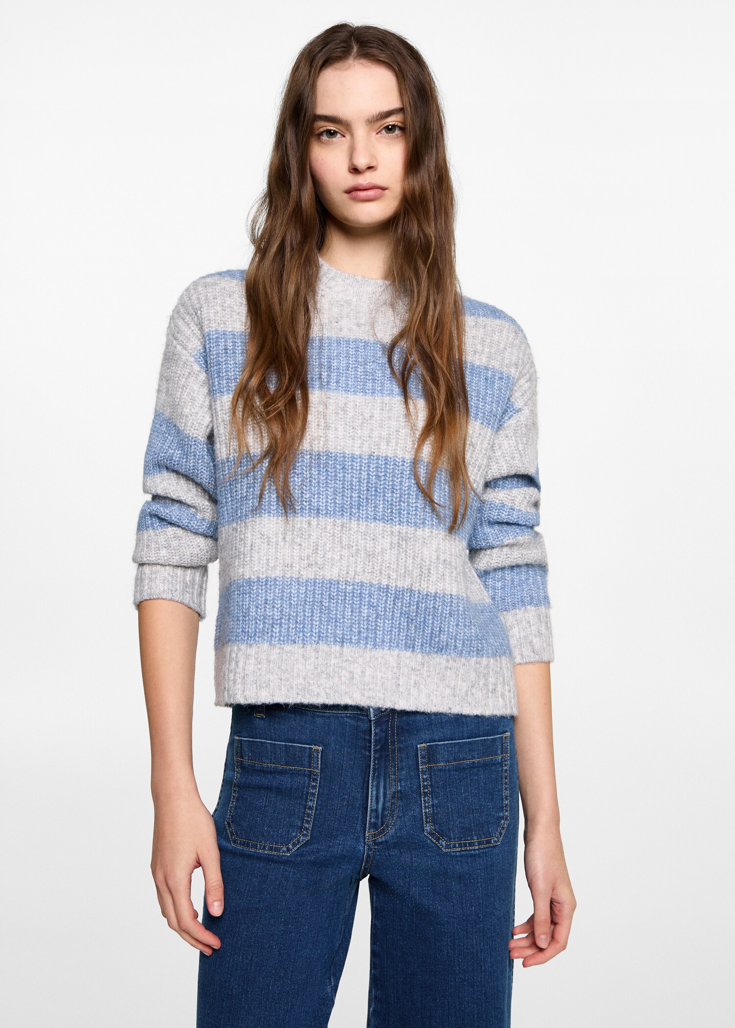 Jean droit poches - Plan moyen