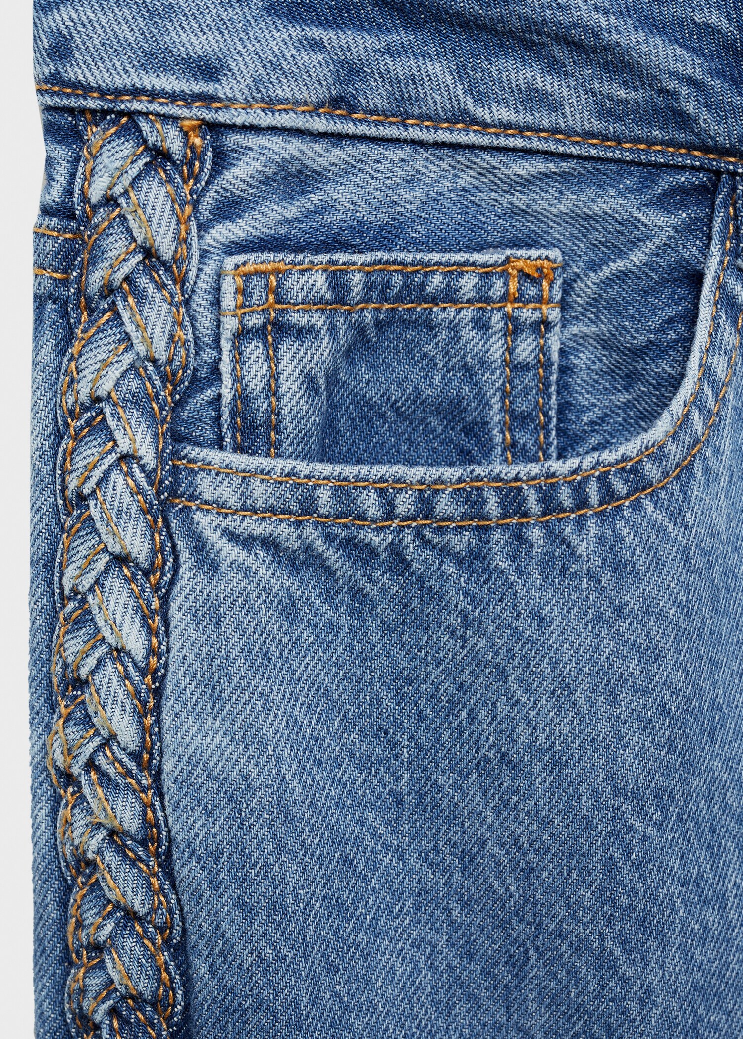 Jeans with braided sides - Details of the article 0