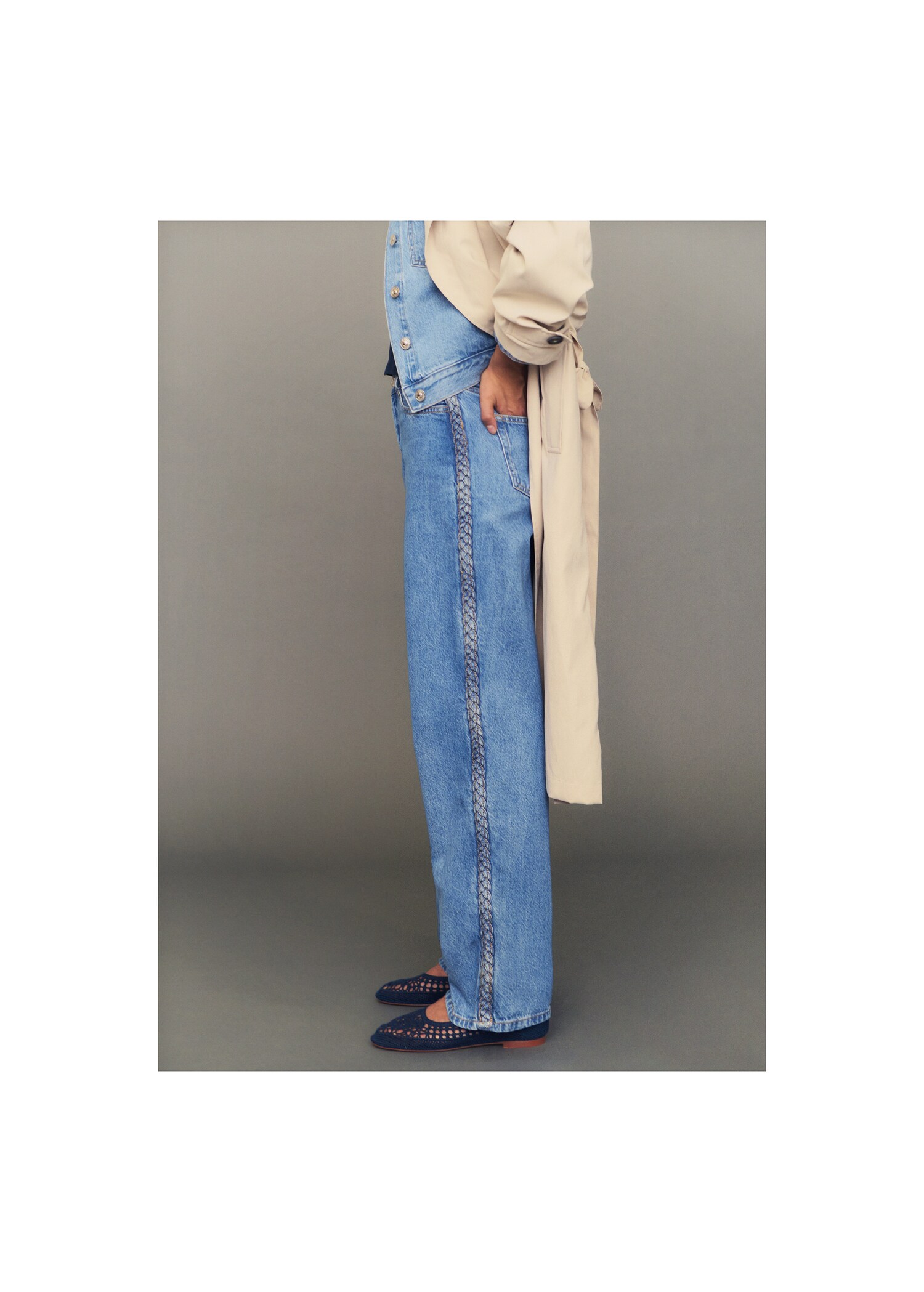 Jeans with braided sides - Details of the article 6