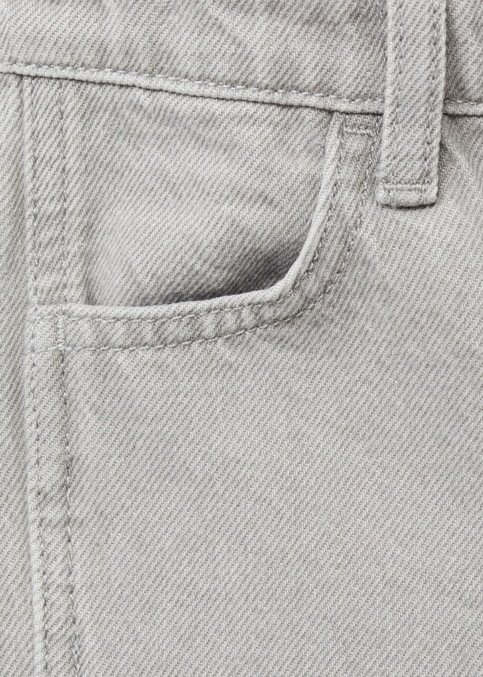 Decorative seam jeans - Details of the article 0, Denim Grey. Ref: 87001095-00.