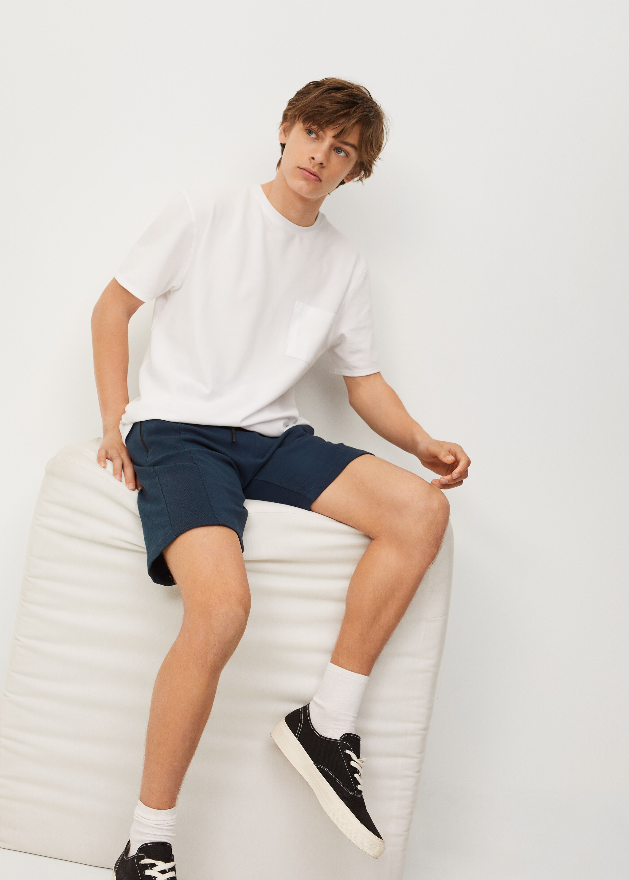 T-shirt piqué coton bio - Plan moyen