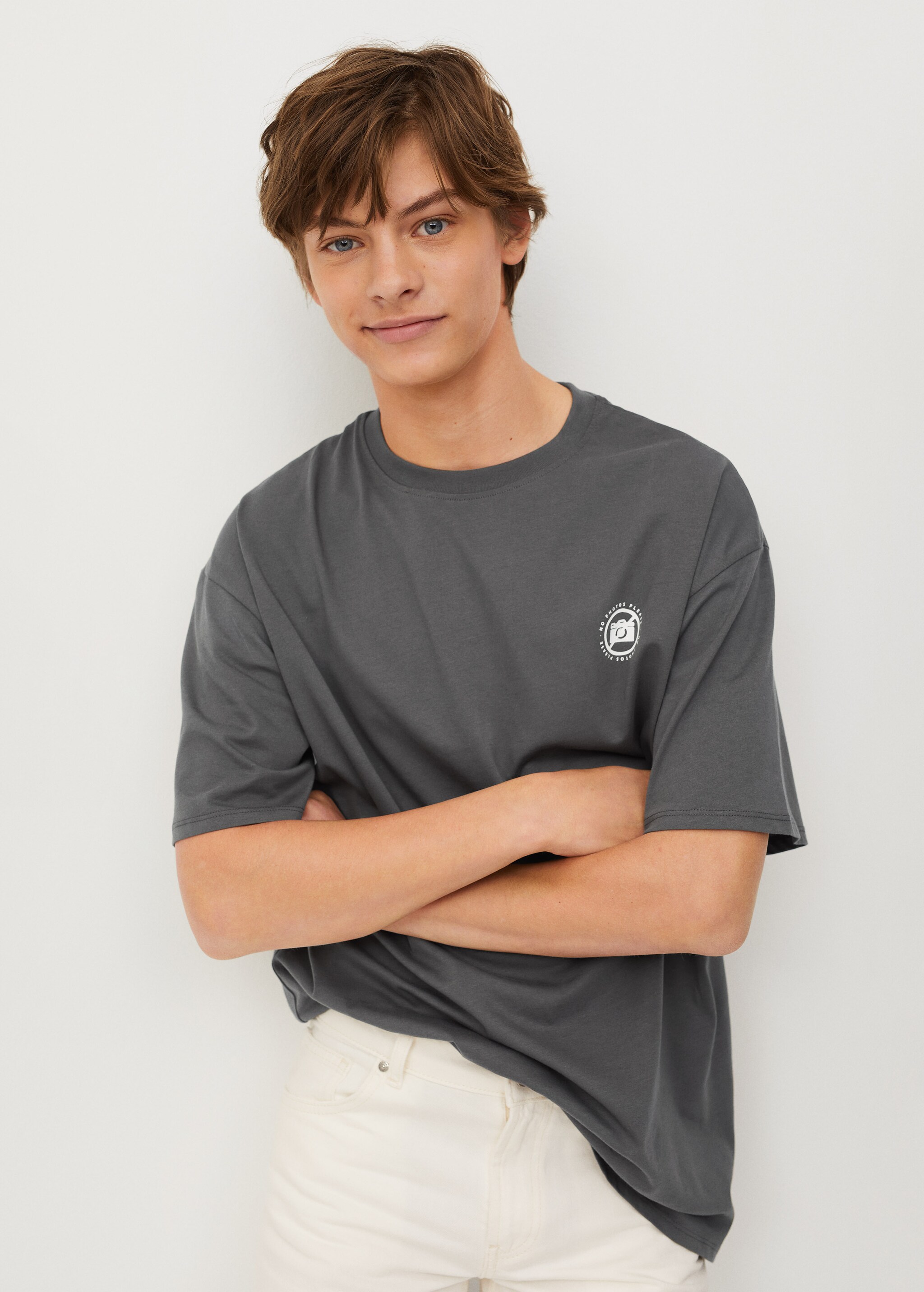 Camiseta oversize algodón orgánico - Plano medio