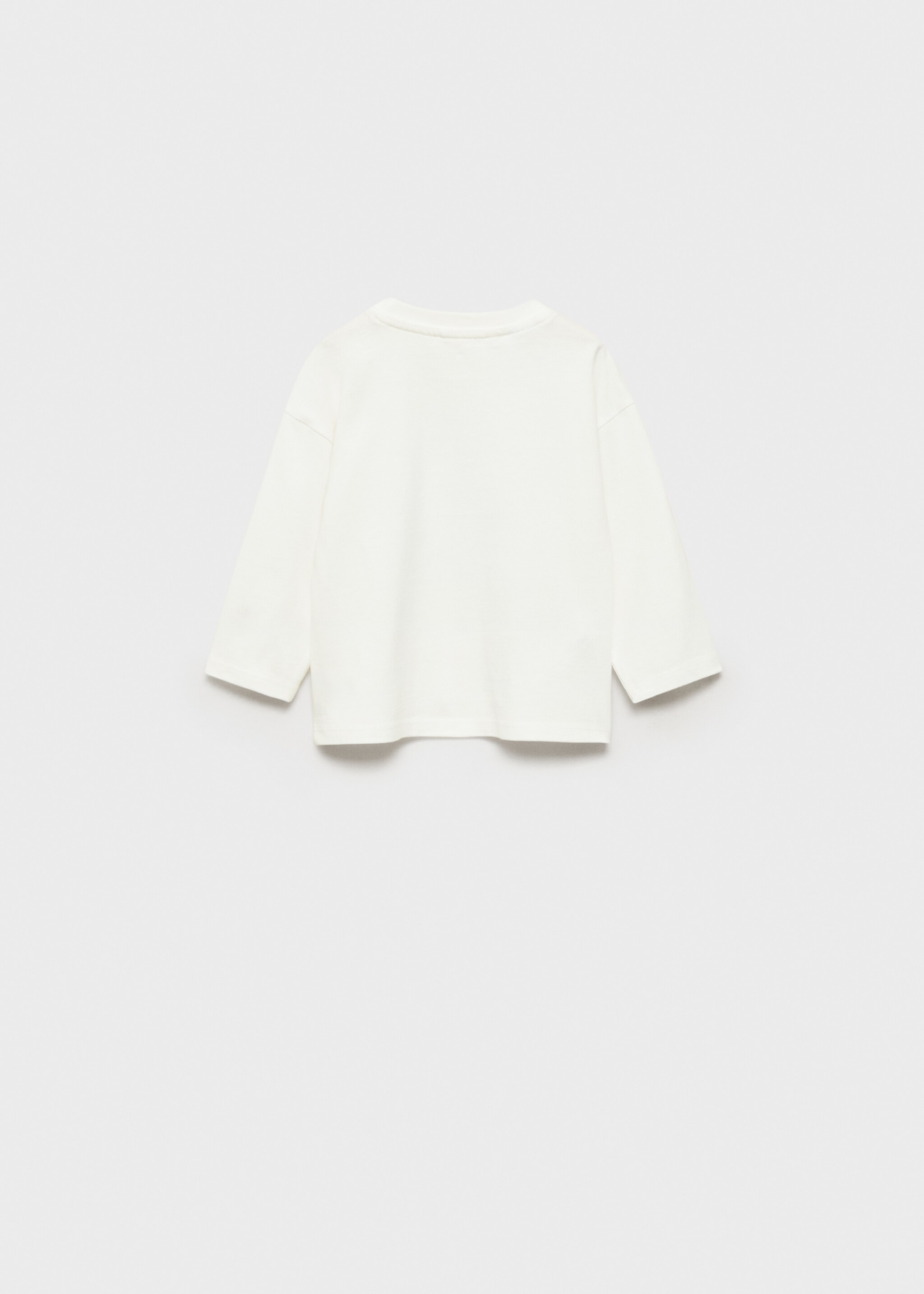 Samarreta barreja cotó estampada - Revers de l'article, Blanc trencat. Ref: 87001528-00.