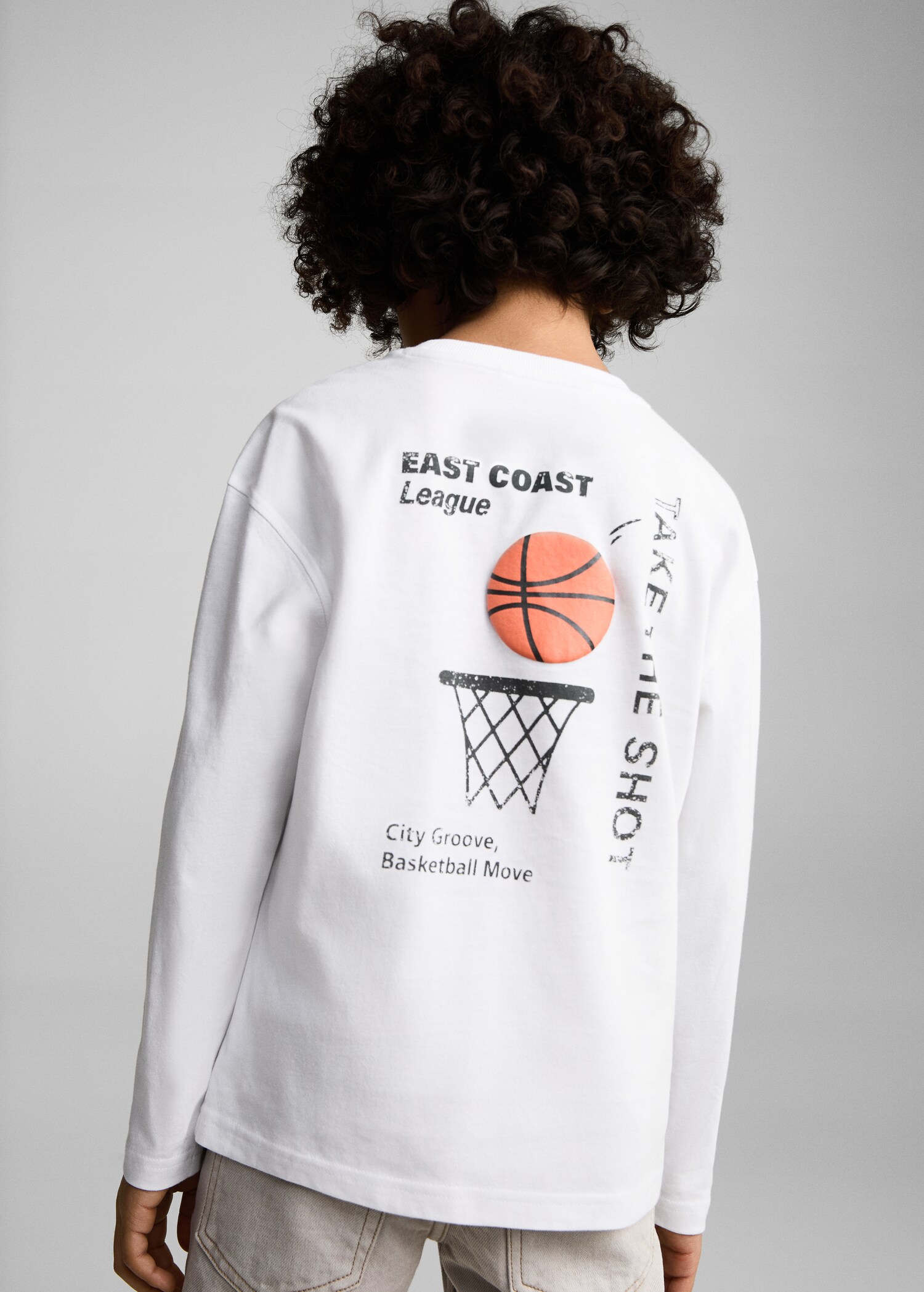 Printed cotton-blend t-shirt - Reverse of the article