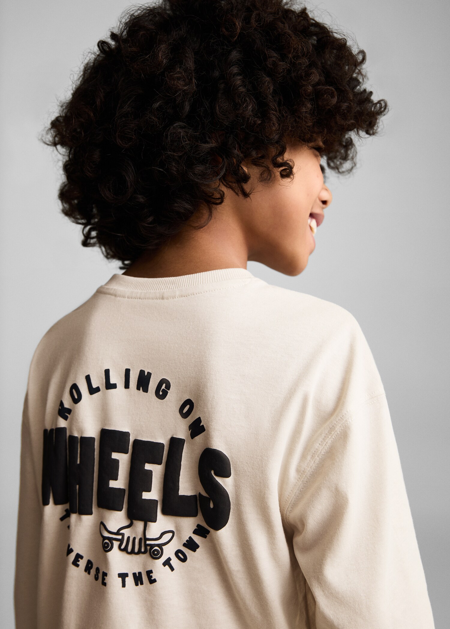 Printed cotton-blend t-shirt - Reverse of the article