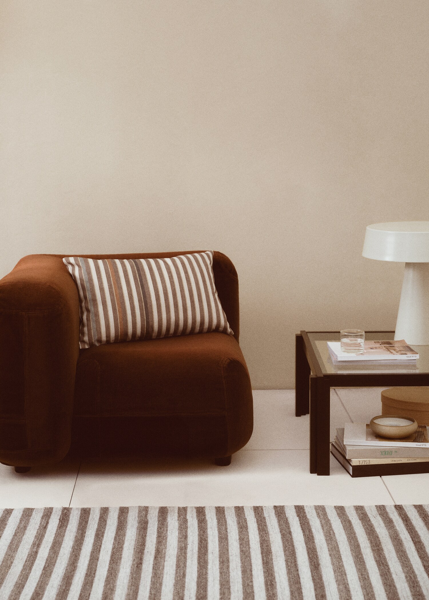 Housse de coussin imprimé rayures 40x60 cm - Détail de l'article 6