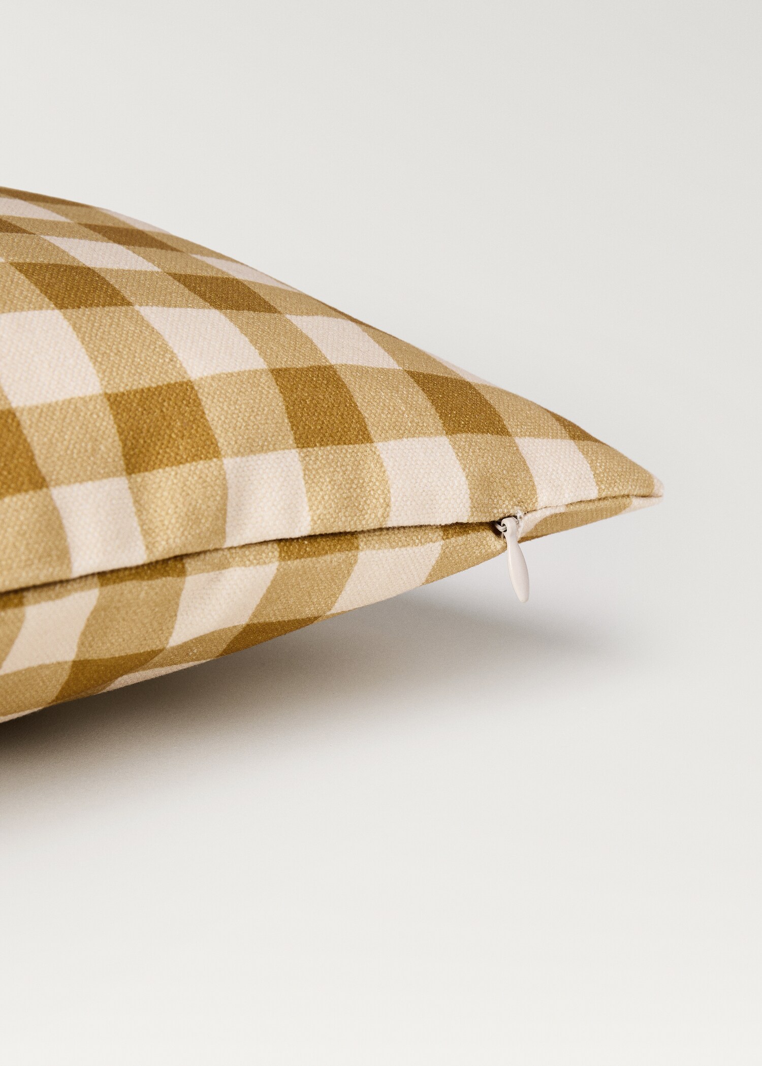 Βαμβακερή μαξιλαροθήκη με καρό σχέδιο 30x50 εκ - Λεπτομέρεια του προϊόντος 1