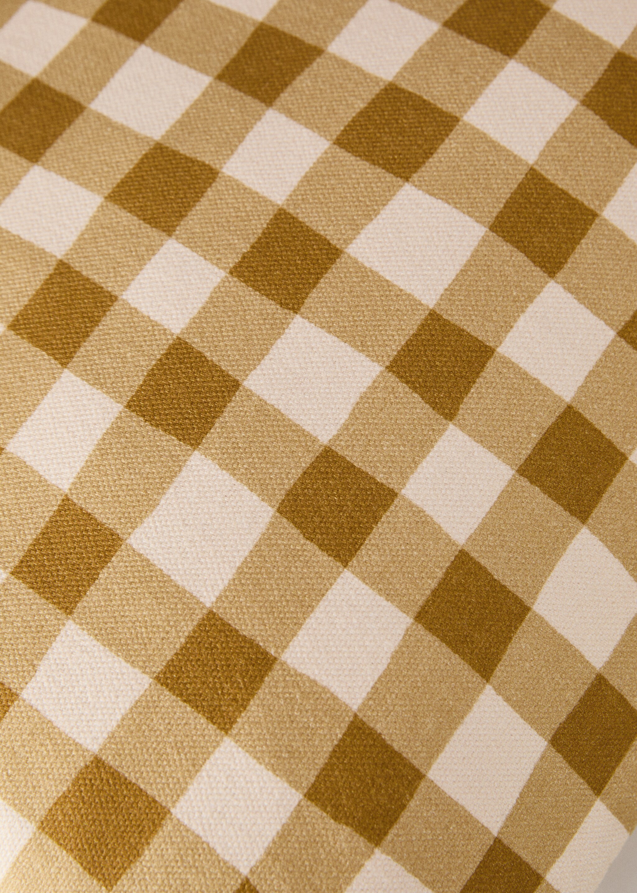 Βαμβακερή μαξιλαροθήκη με καρό σχέδιο 30x50 εκ - Λεπτομέρεια του προϊόντος 3, Πράσινο Μήλο. Ref: 87002031-00.