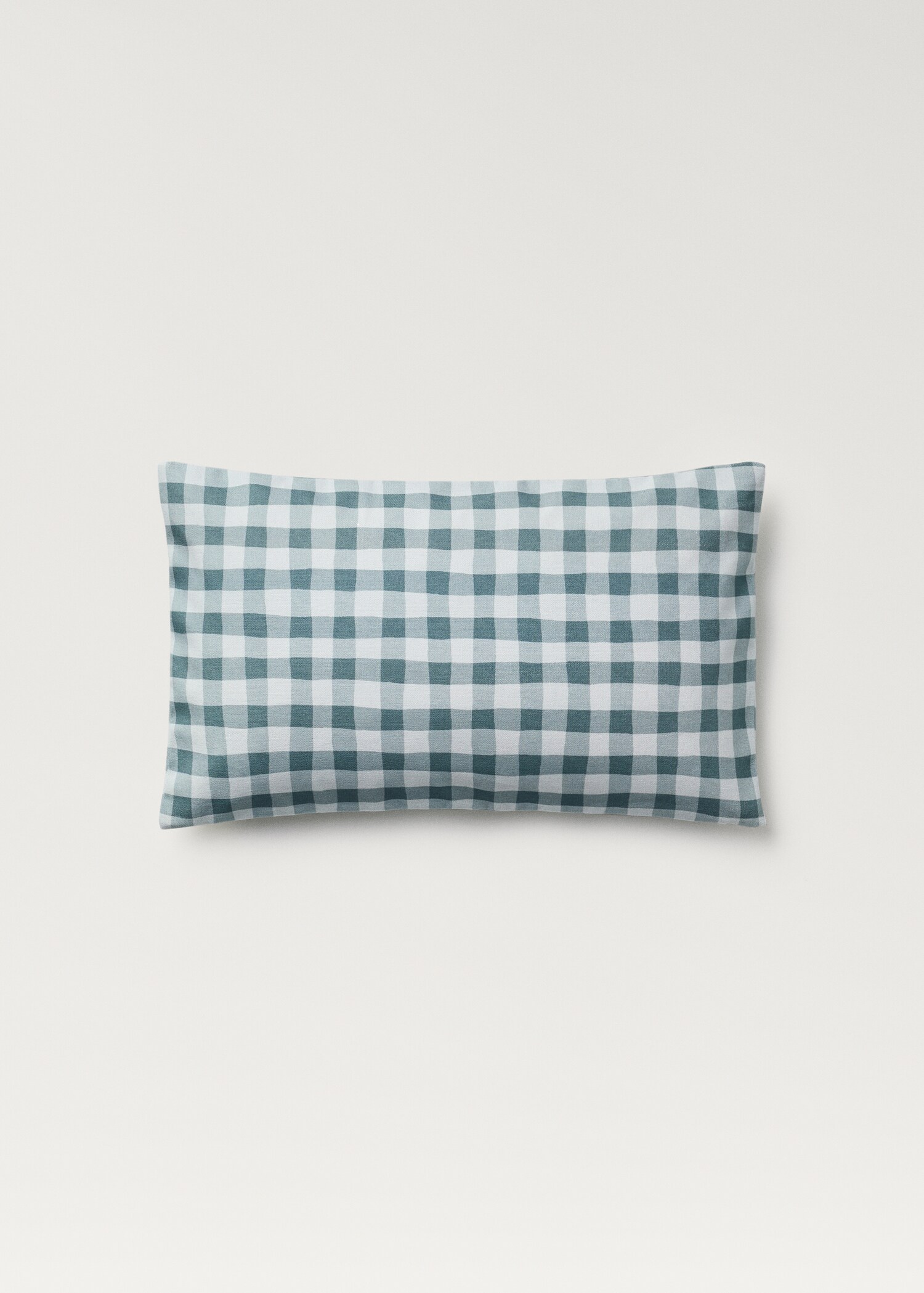 Βαμβακερή μαξιλαροθήκη με καρό σχέδιο 30x50 εκ - Προϊόν χωρίς μοντέλο