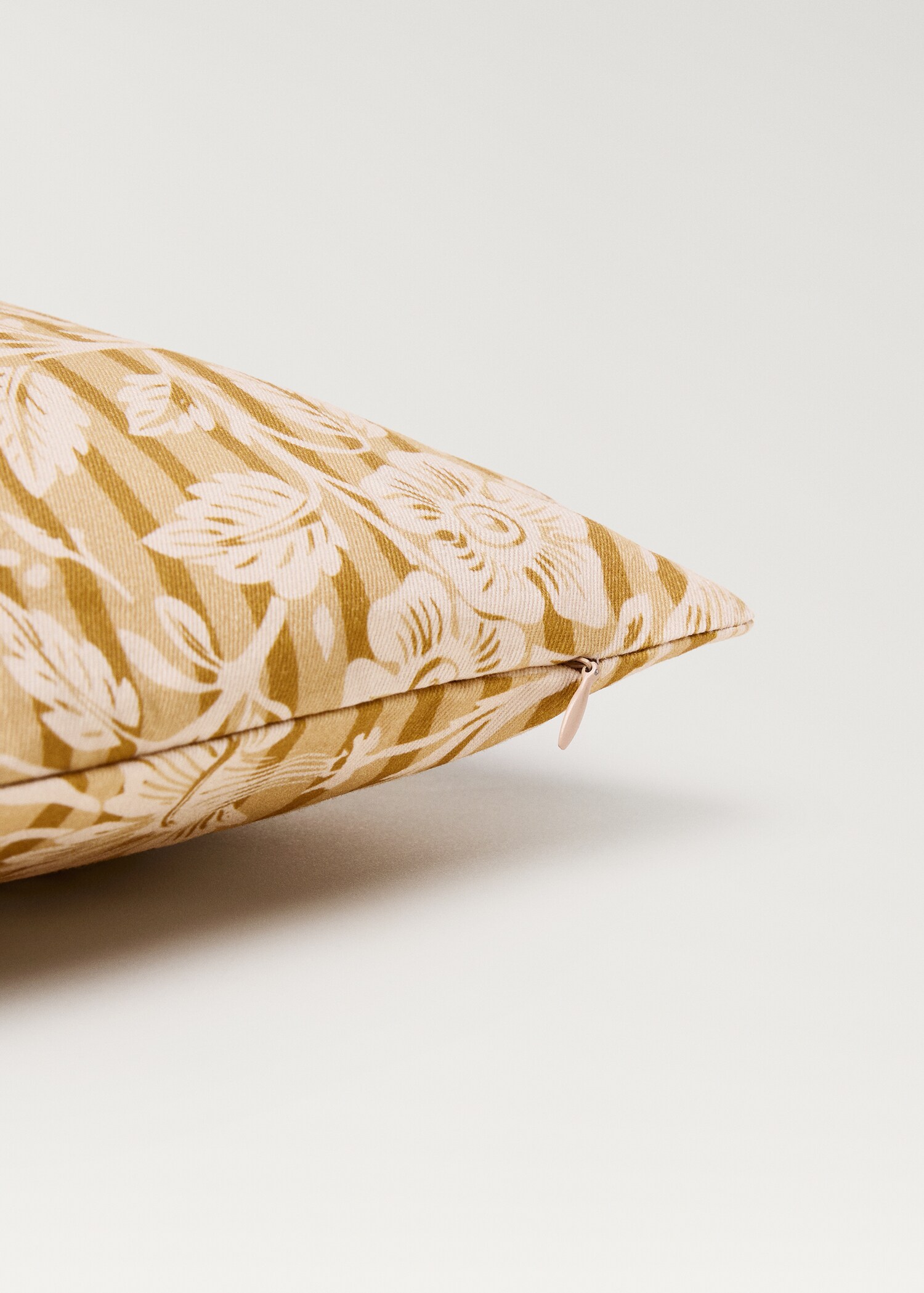 Housse de coussin imprimé à fleurs et rayures 30x50 cm - Détail de l'article 2