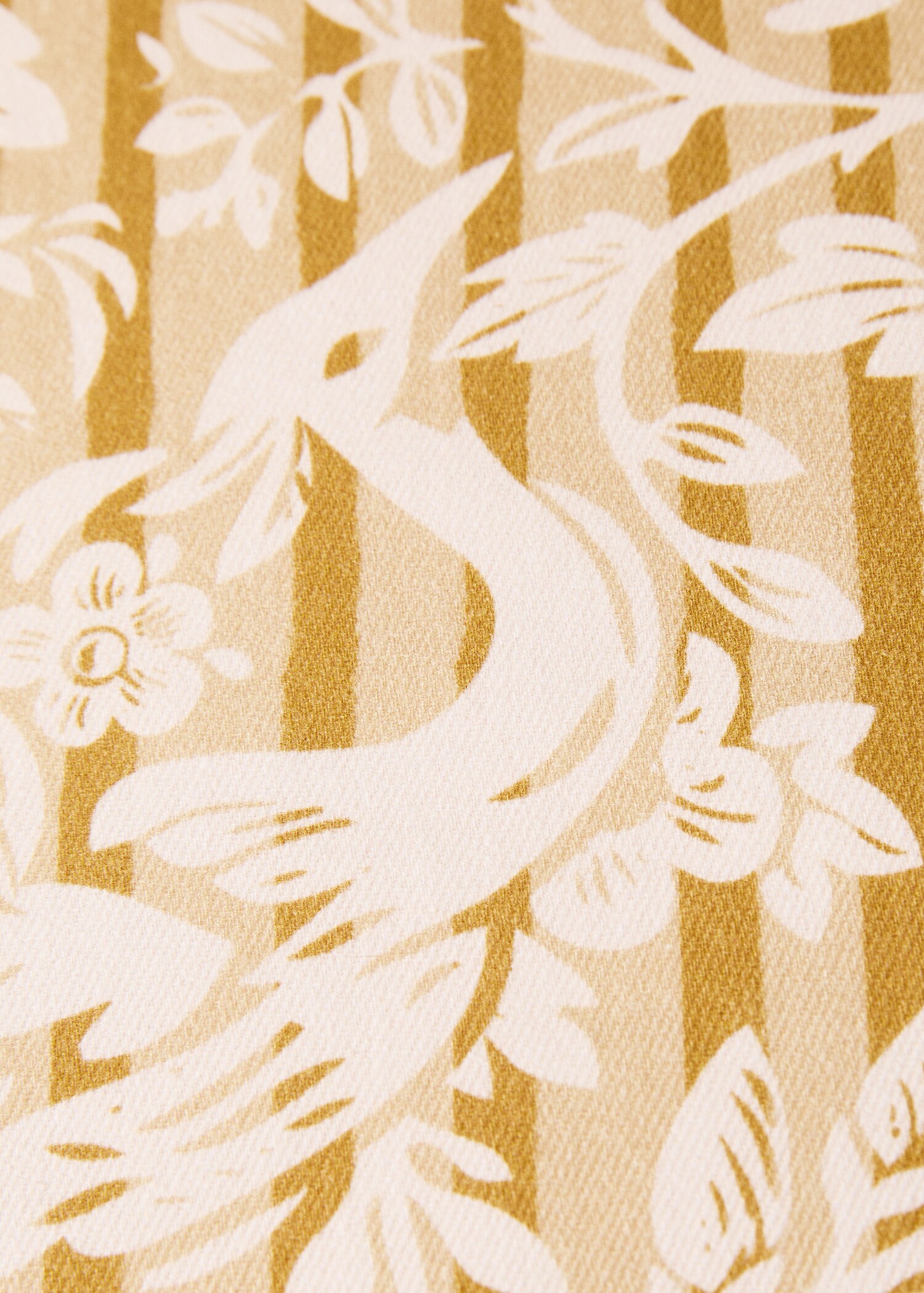 Kuddfodral med blom- och randtryck 45x45 cm - Detaljer om artikeln 1