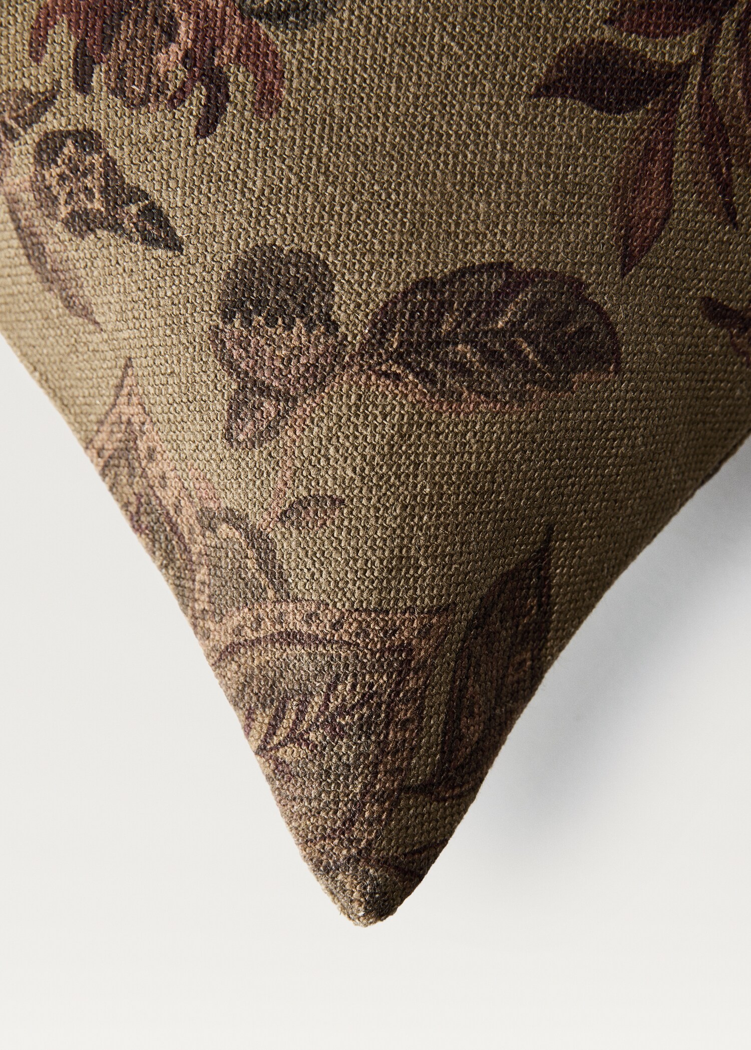 Λινή μαξιλαροθήκη με φλοράλ σχέδιο 40x60 εκ - Λεπτομέρεια του προϊόντος 1