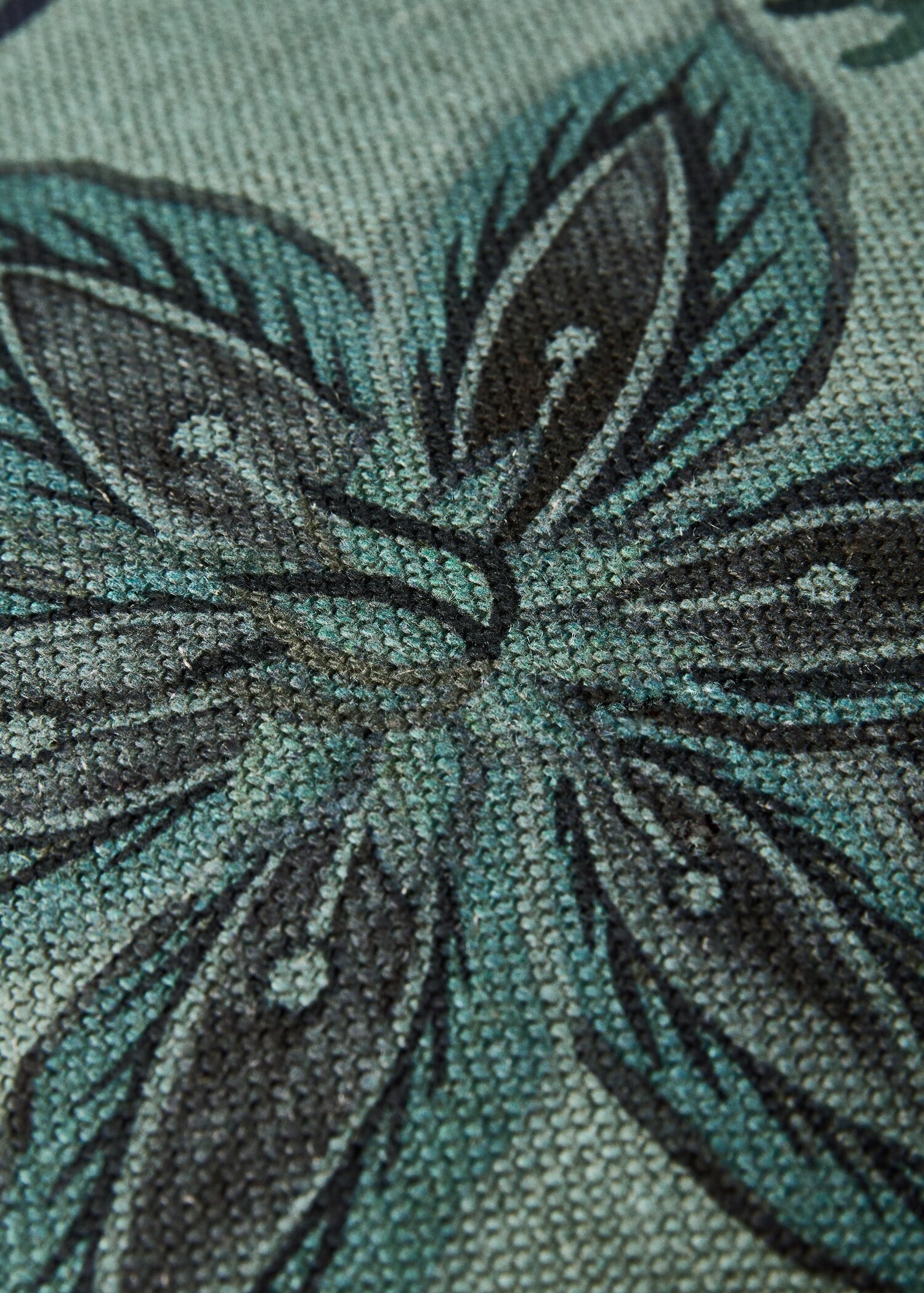 Λινή μαξιλαροθήκη με φλοράλ σχέδιο 40x60 εκ - Λεπτομέρεια του προϊόντος 3