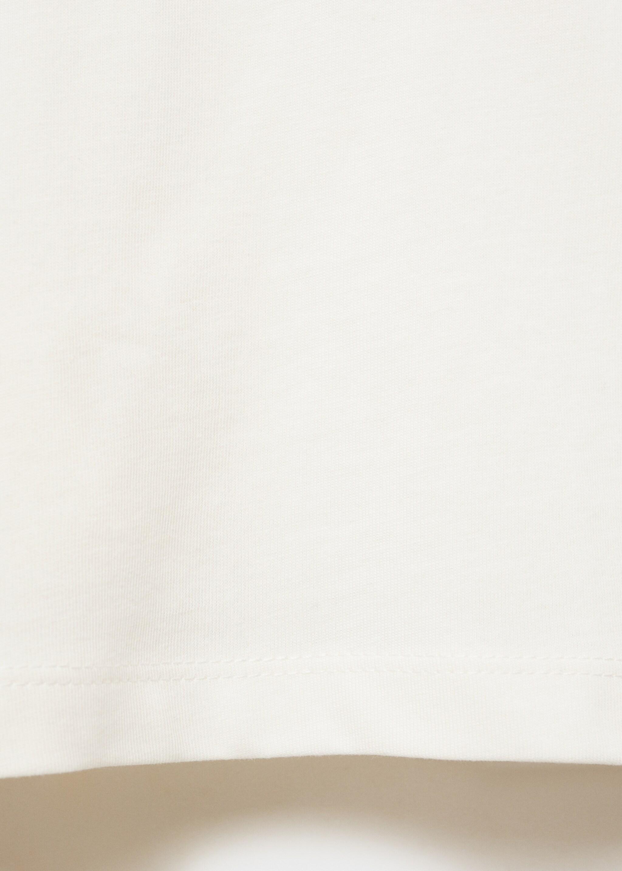 Camiseta algodón mensaje - Detalle del artículo 0, Blanco roto. Ref: 87002542-00.