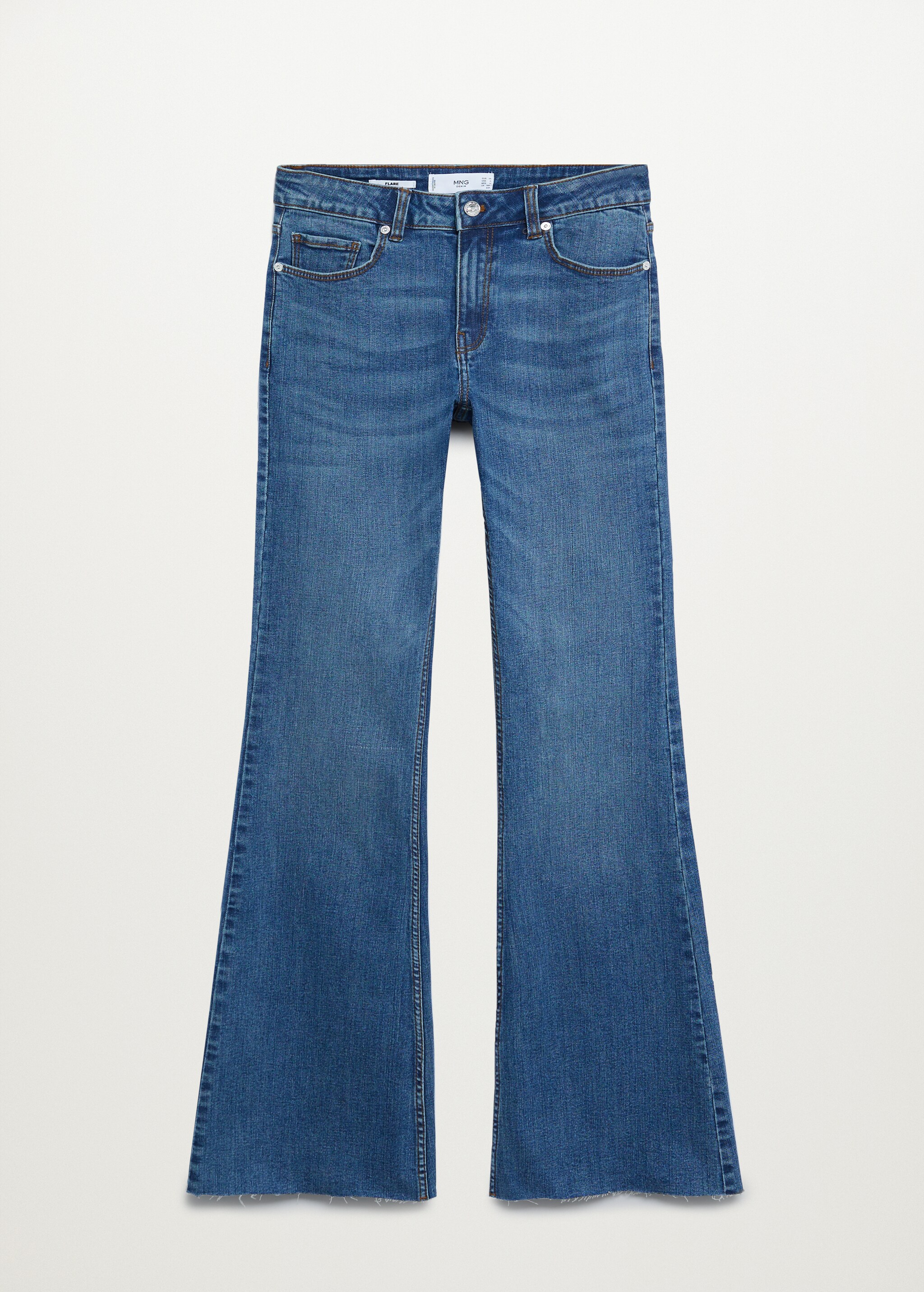 Jeans Flare tiro medio - Artículo sin modelo