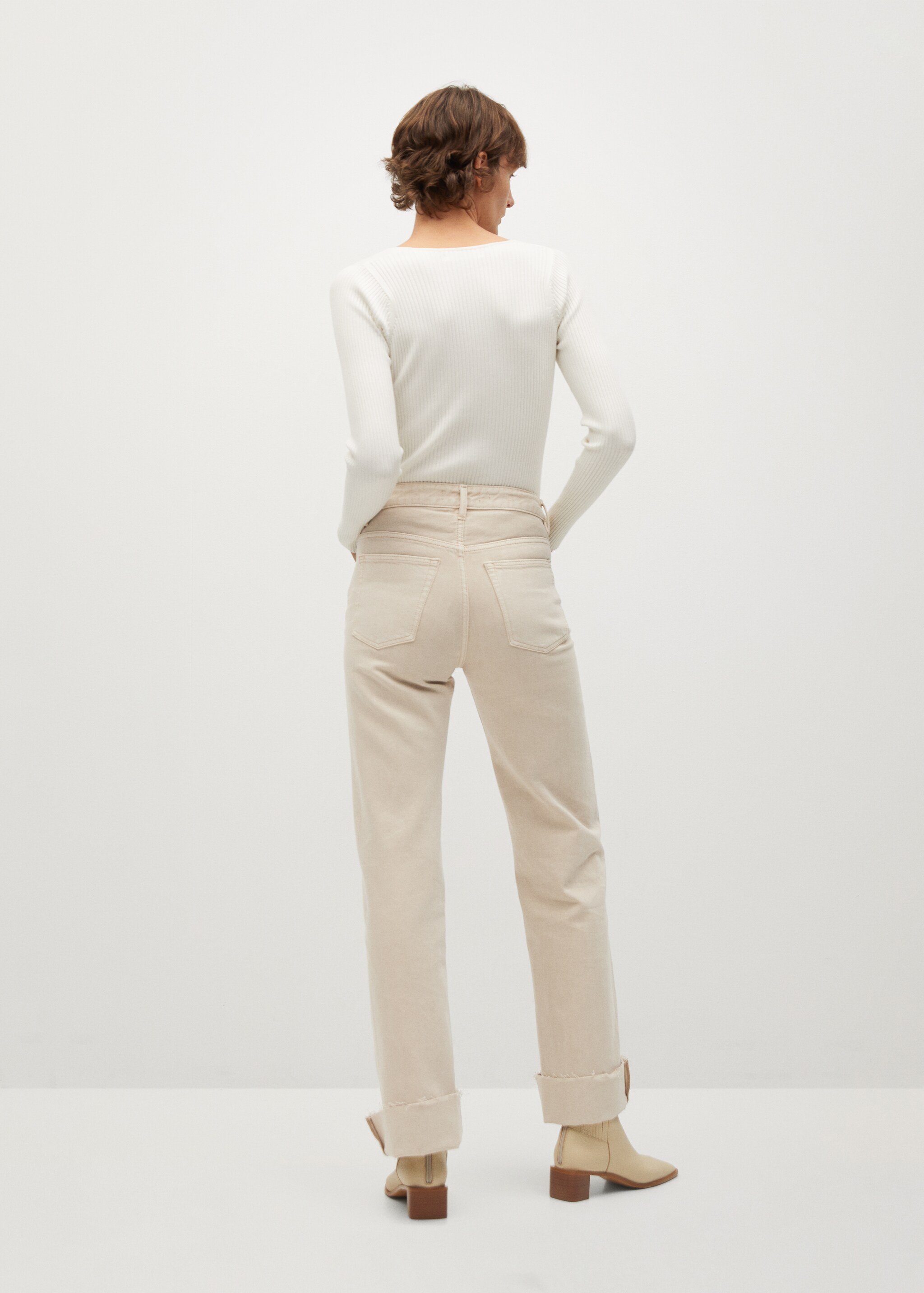 High-waist wideleg jeans - Reverse of the article