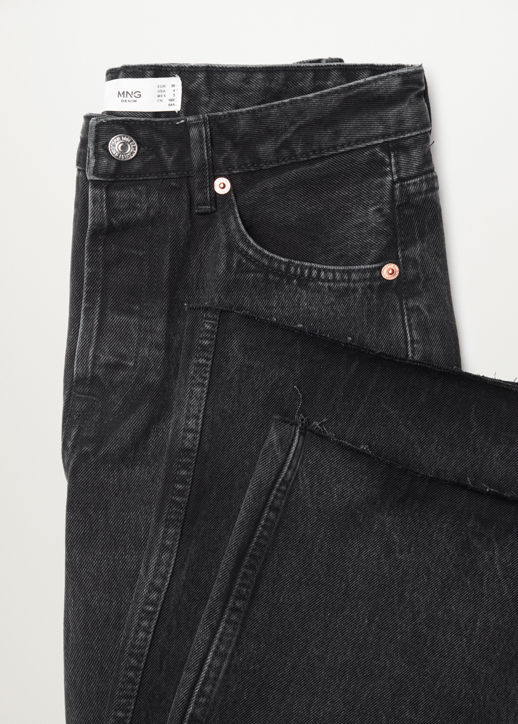 High-waist wideleg jeans - Details of the article 8
