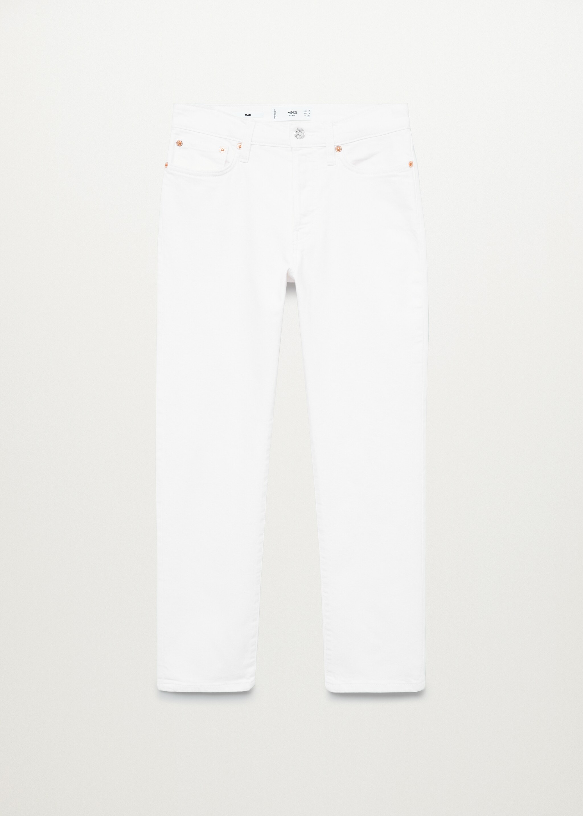 Ankle-length straight-fit jeans - Article without model