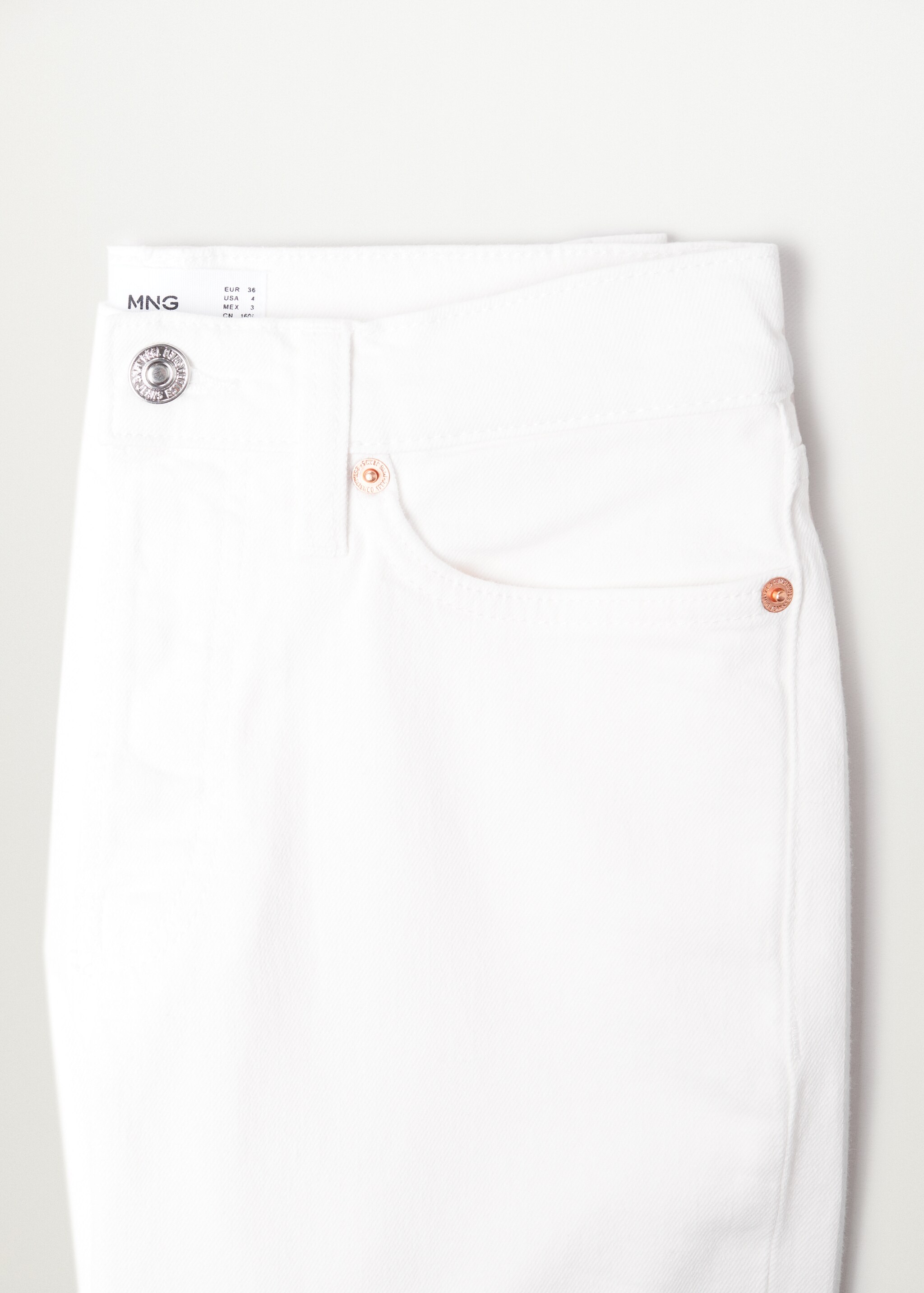 Ankle-length straight-fit jeans - Details of the article 8