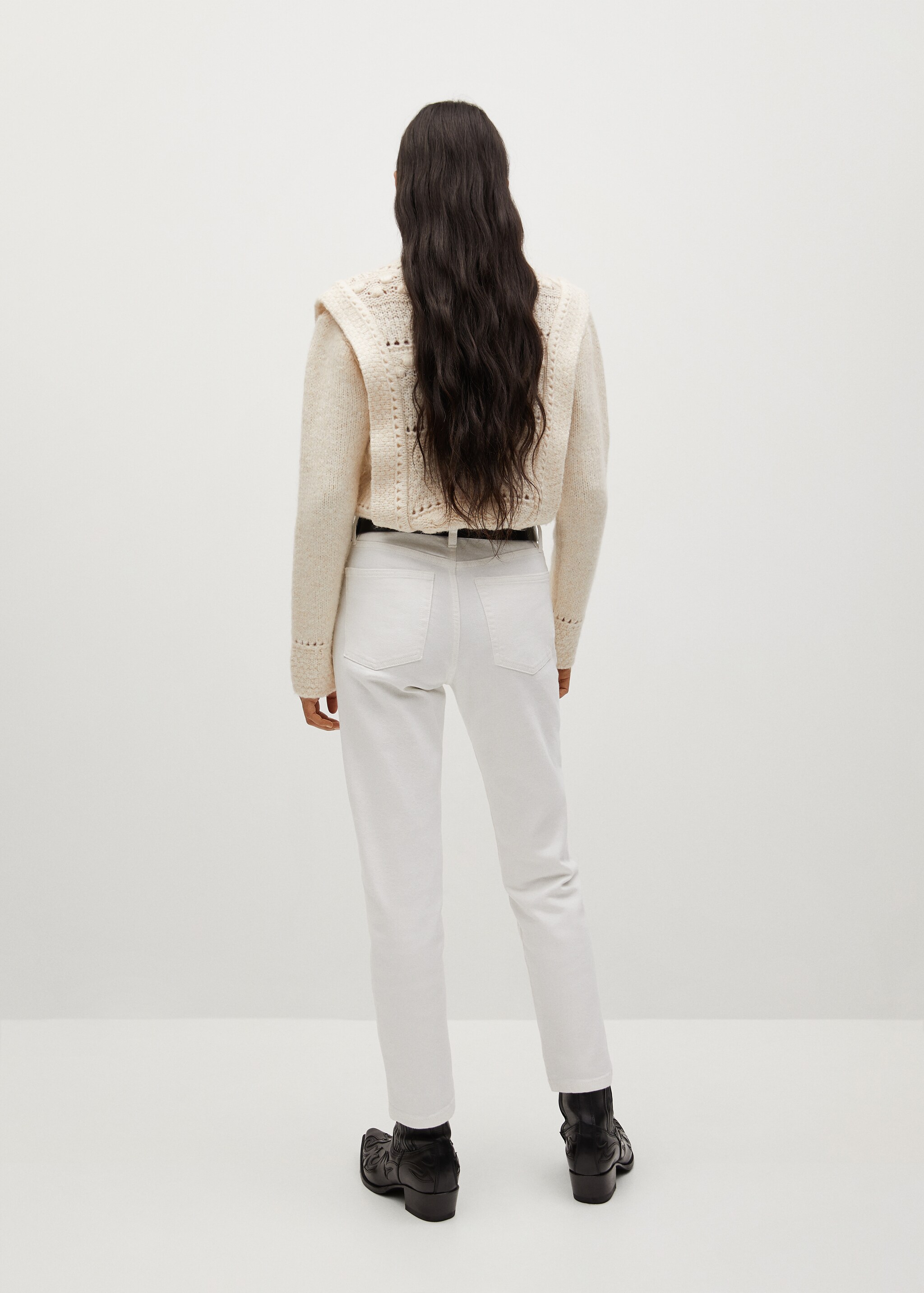 Ankle-length straight-fit jeans - Reverse of the article