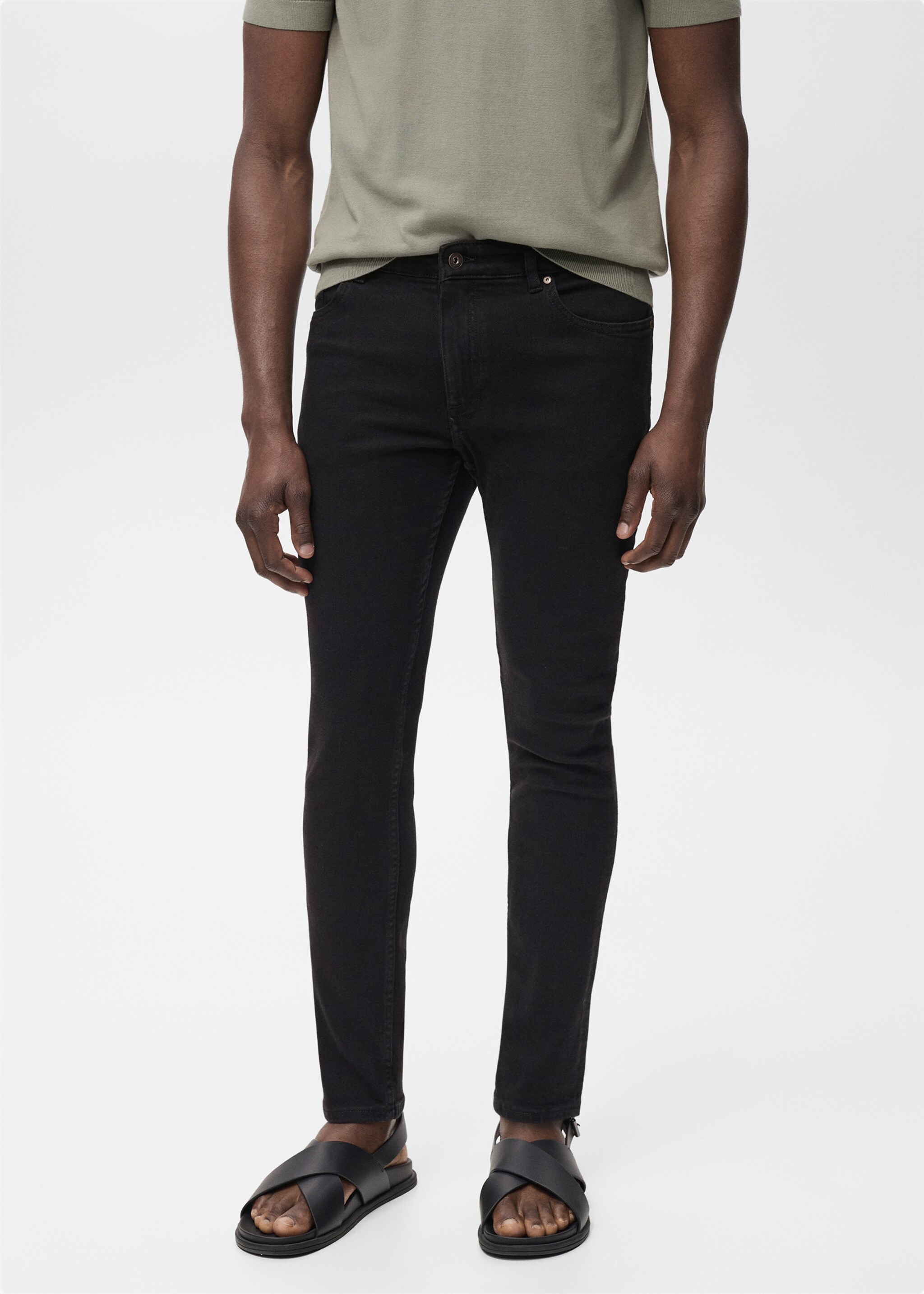 Jude skinny-fit jeans - Medium plane, Black denim. Ref: 87002895-00.