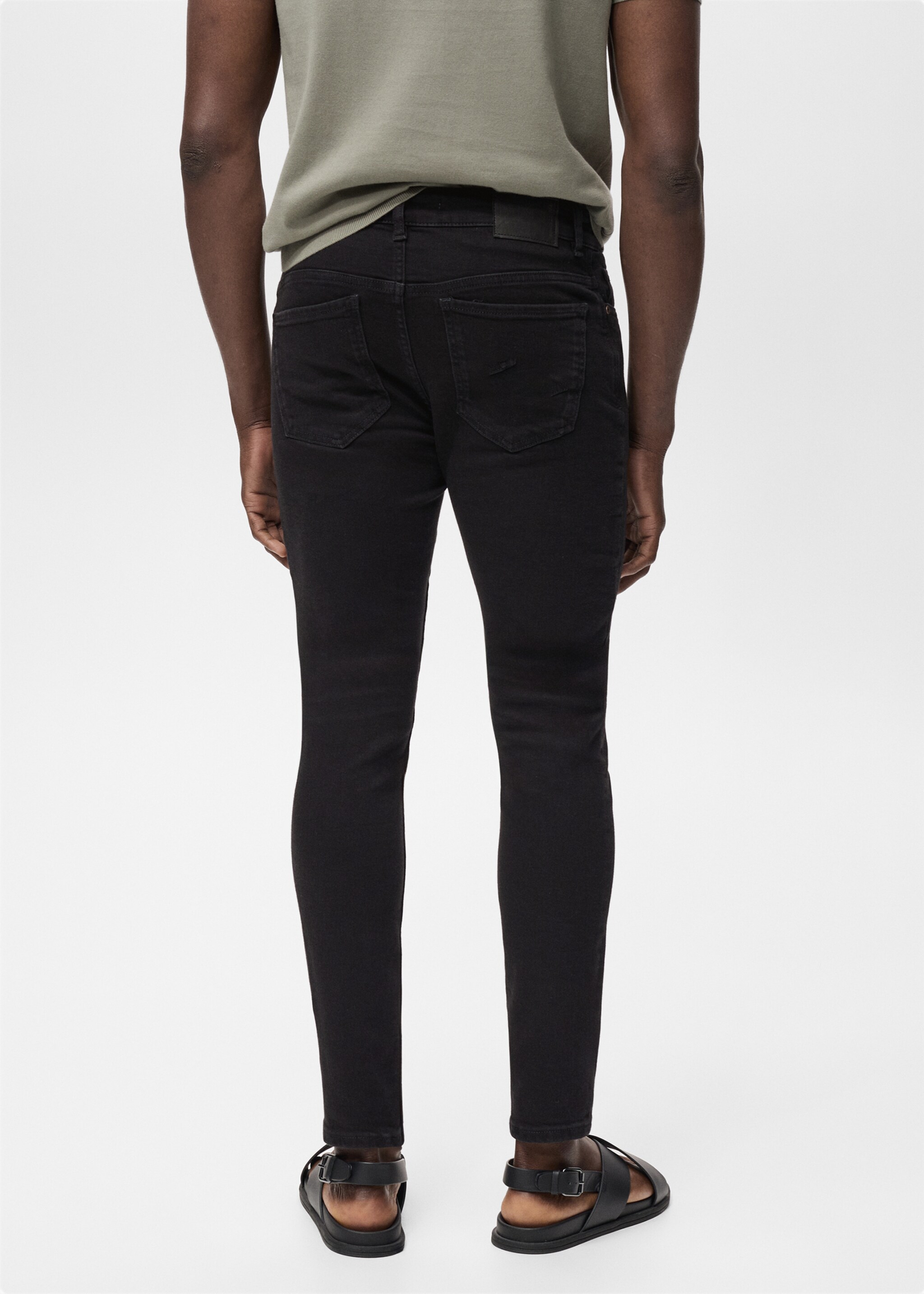 Jude skinny-fit jeans - Reverse of the article, Black denim. Ref: 87002895-00.