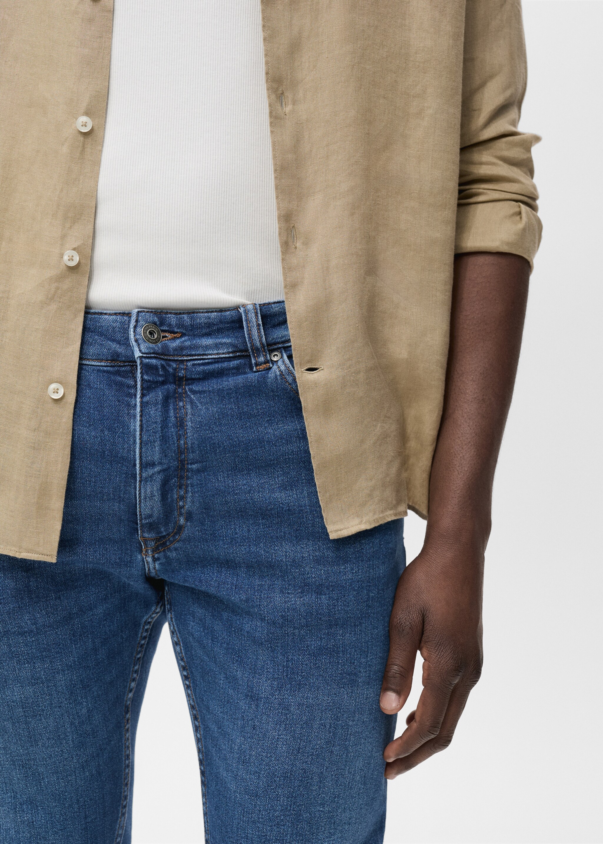 Jude skinny-fit jeans - Details of the article 1, Dark Blue. Ref: 87002896-00.