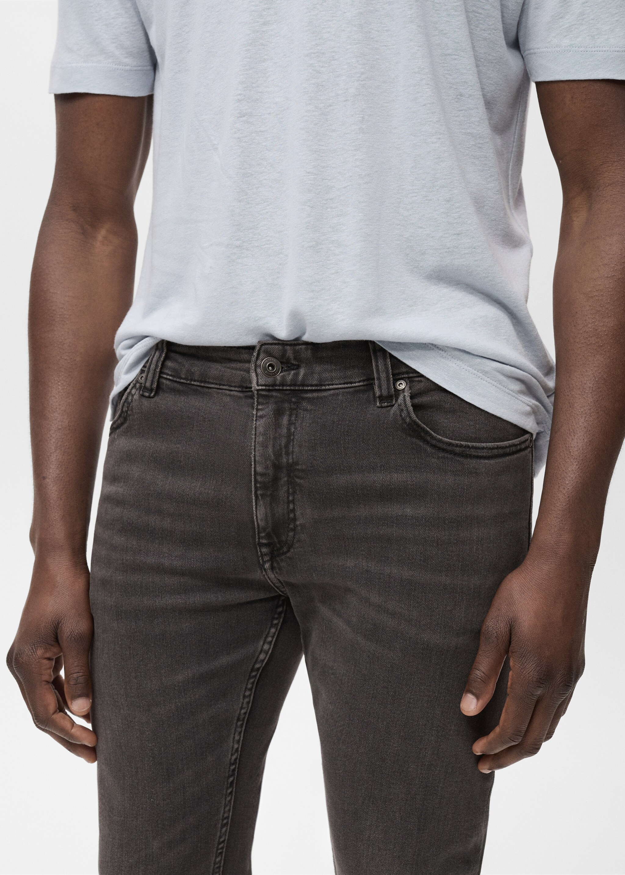 Jude skinny-fit jeans - Details of the article 1, Open Grey. Ref: 87002899-00.