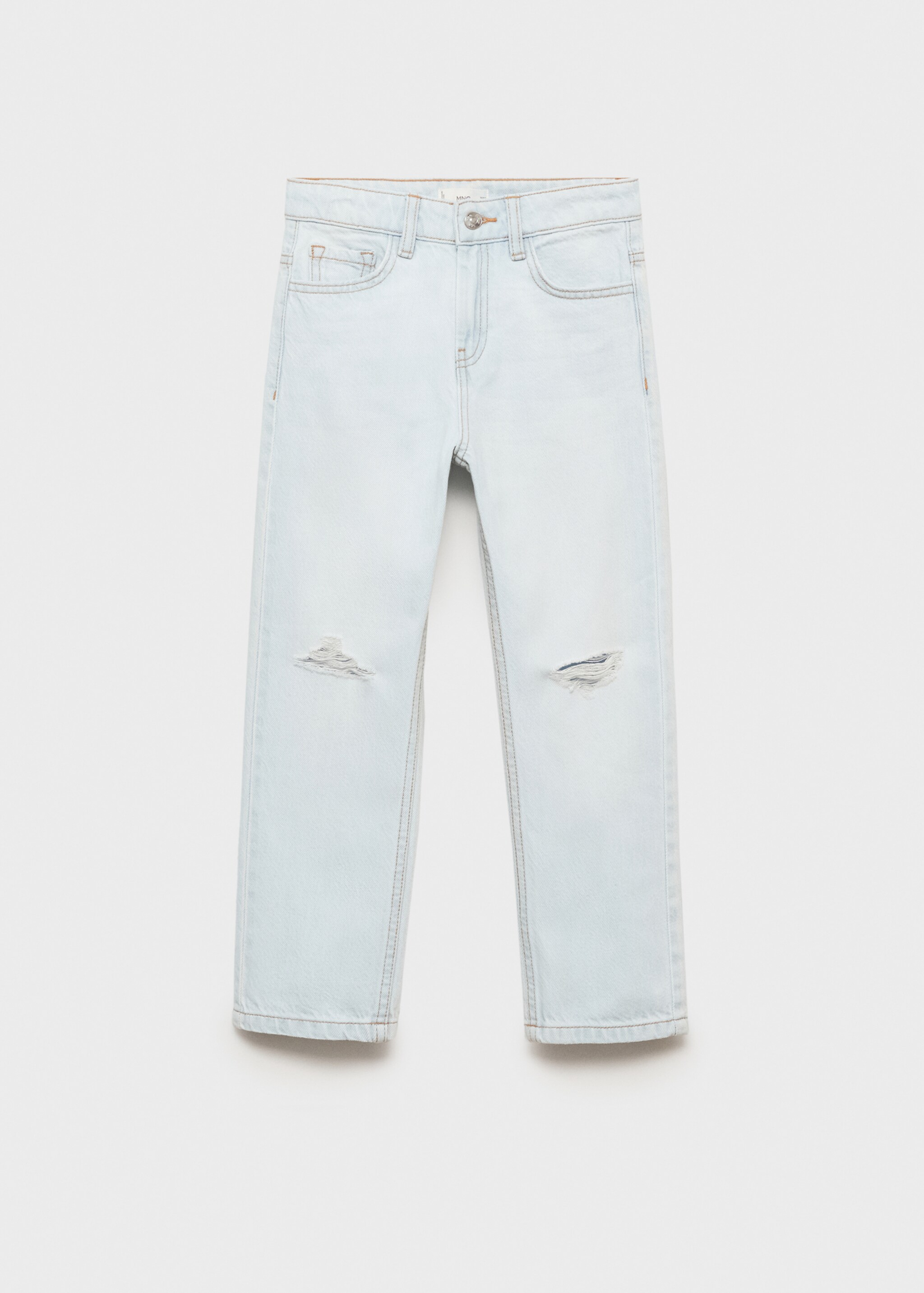 Jean déchirures décoratives - Article sans modèle, Bleu clair. Ref: 87002900-00.
