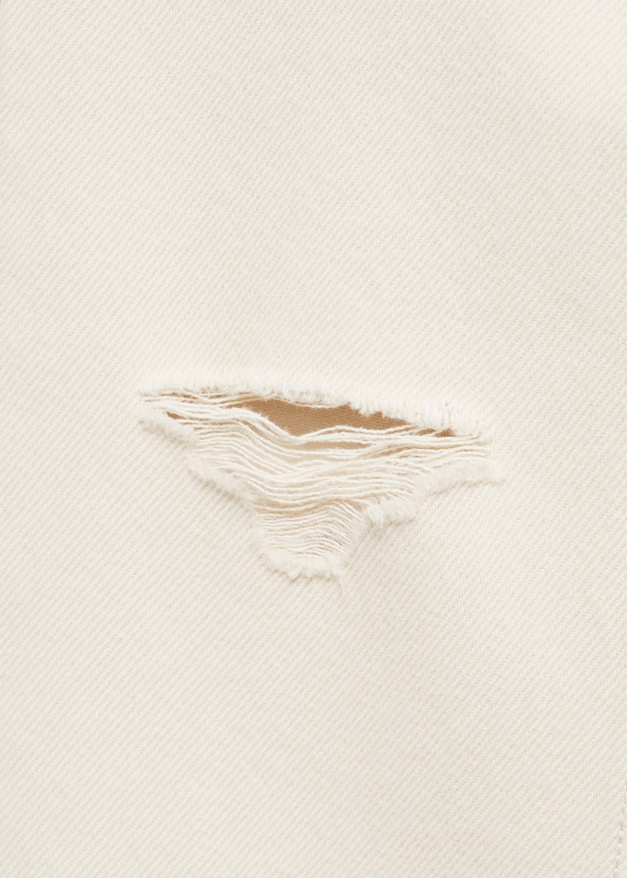 Ripped straight jeans - Details of the article 8, Sand. Ref: 87002901-00.