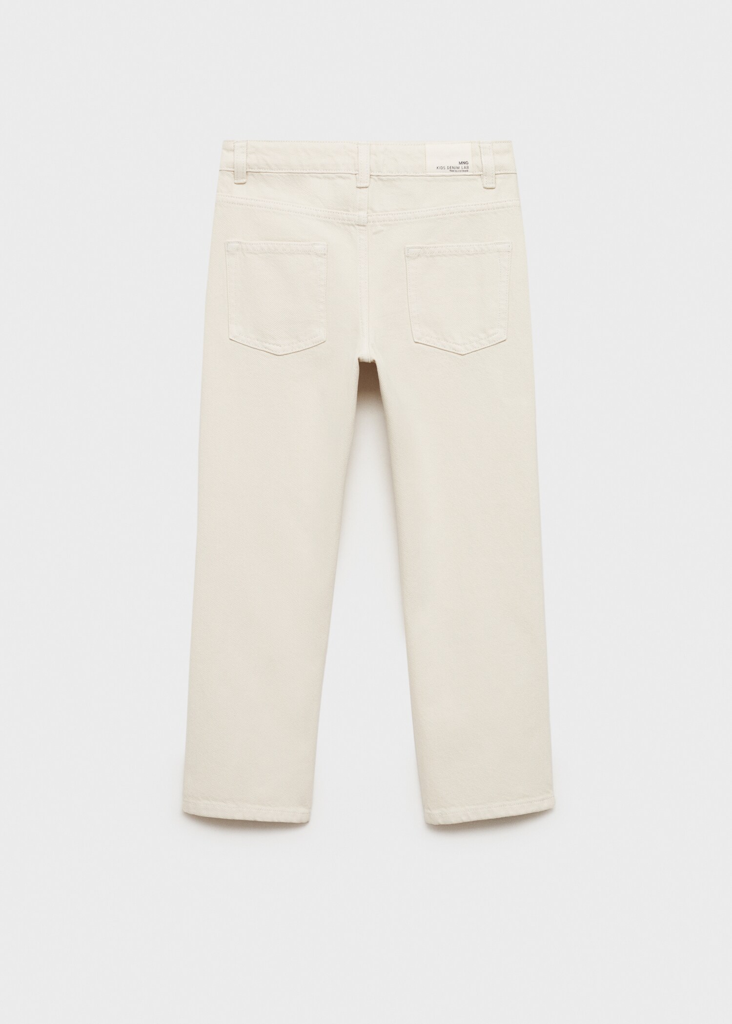 Ripped straight jeans - Reverse of the article