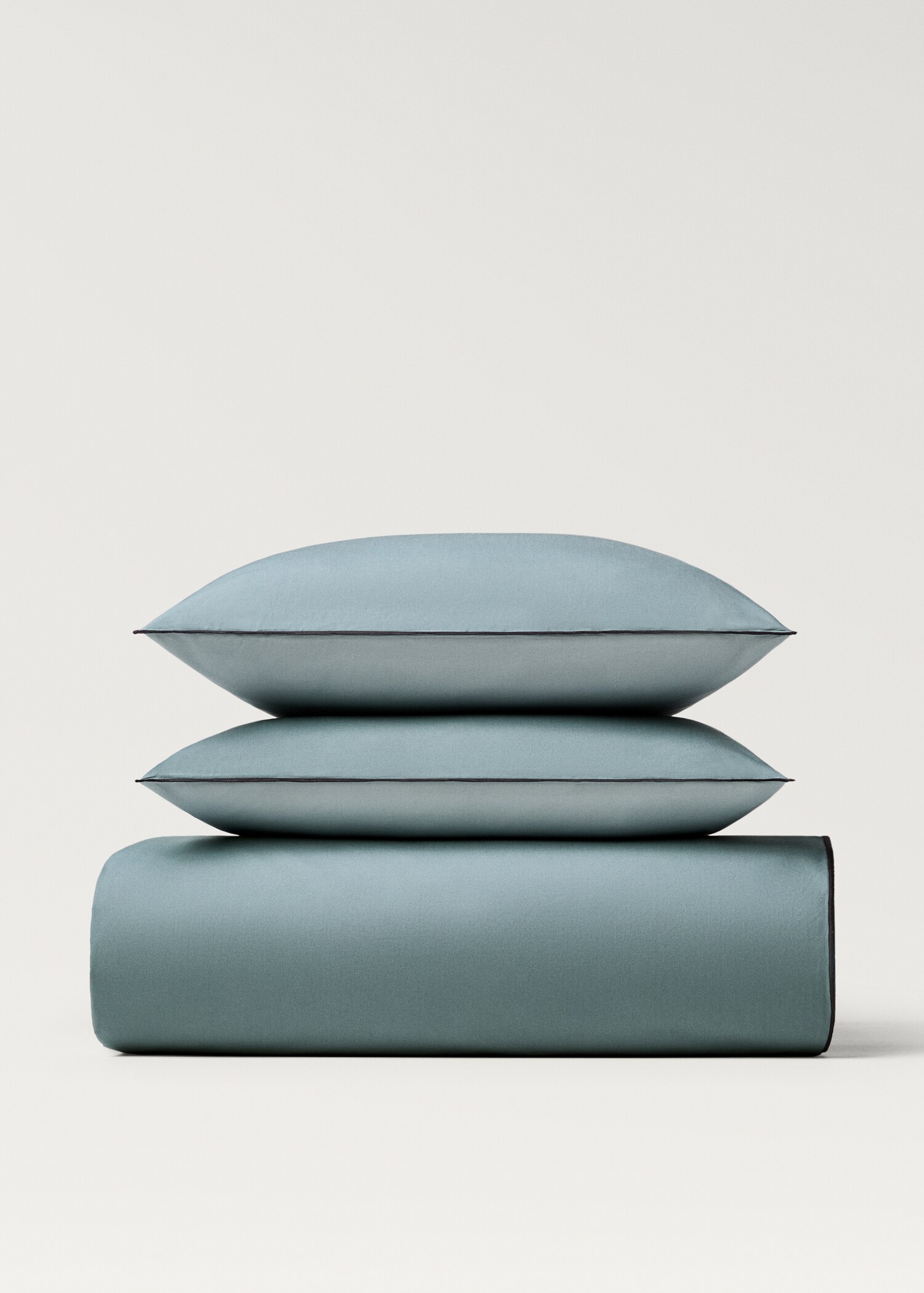 Reversible percale cotton duvet cover Single bed - Article without model