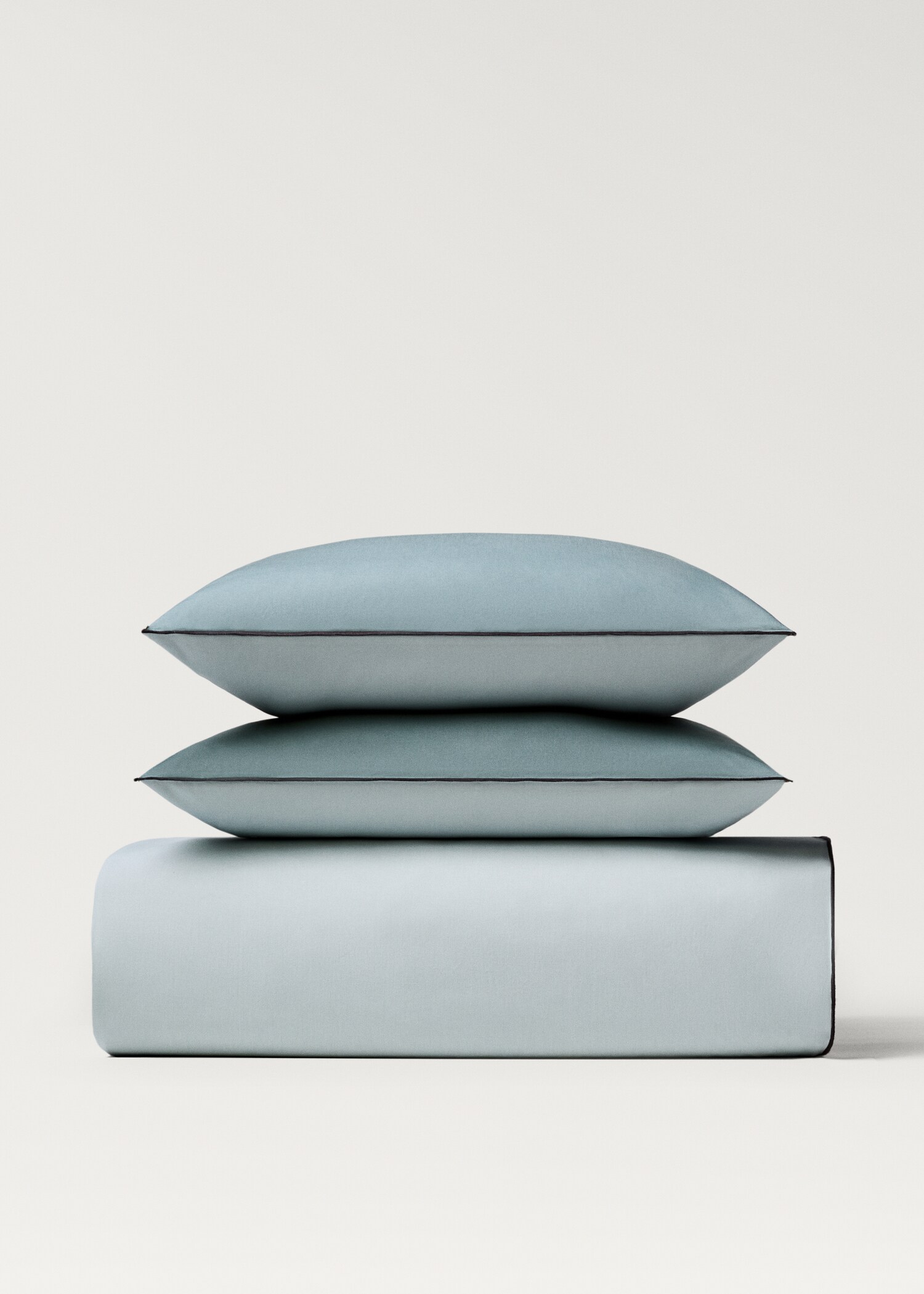 Reversible percale cotton duvet cover Single bed - Details of the article 4