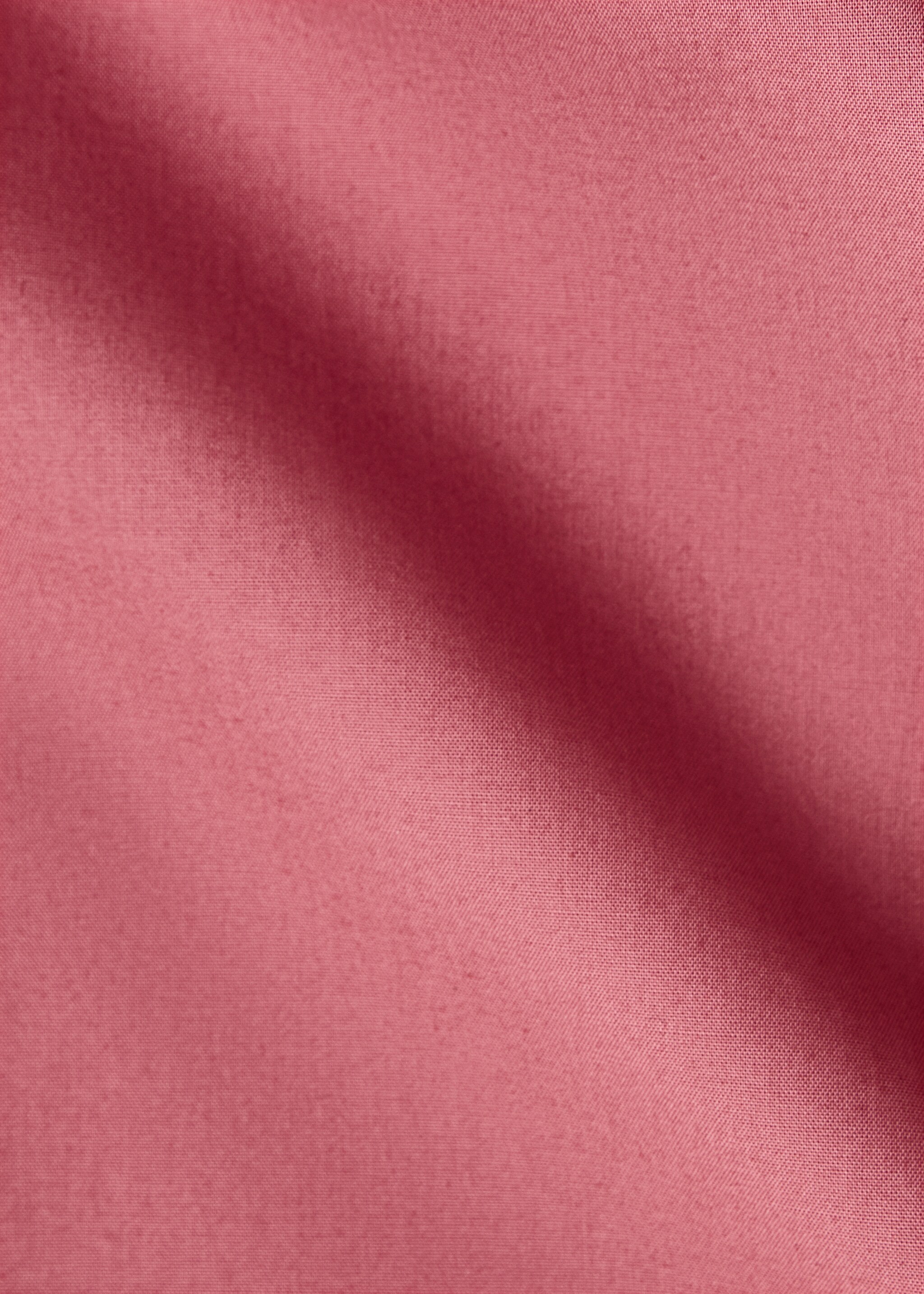 Reversible percale cotton duvet cover Single bed - Details of the article 2, Pink. Ref: 87002962-00.