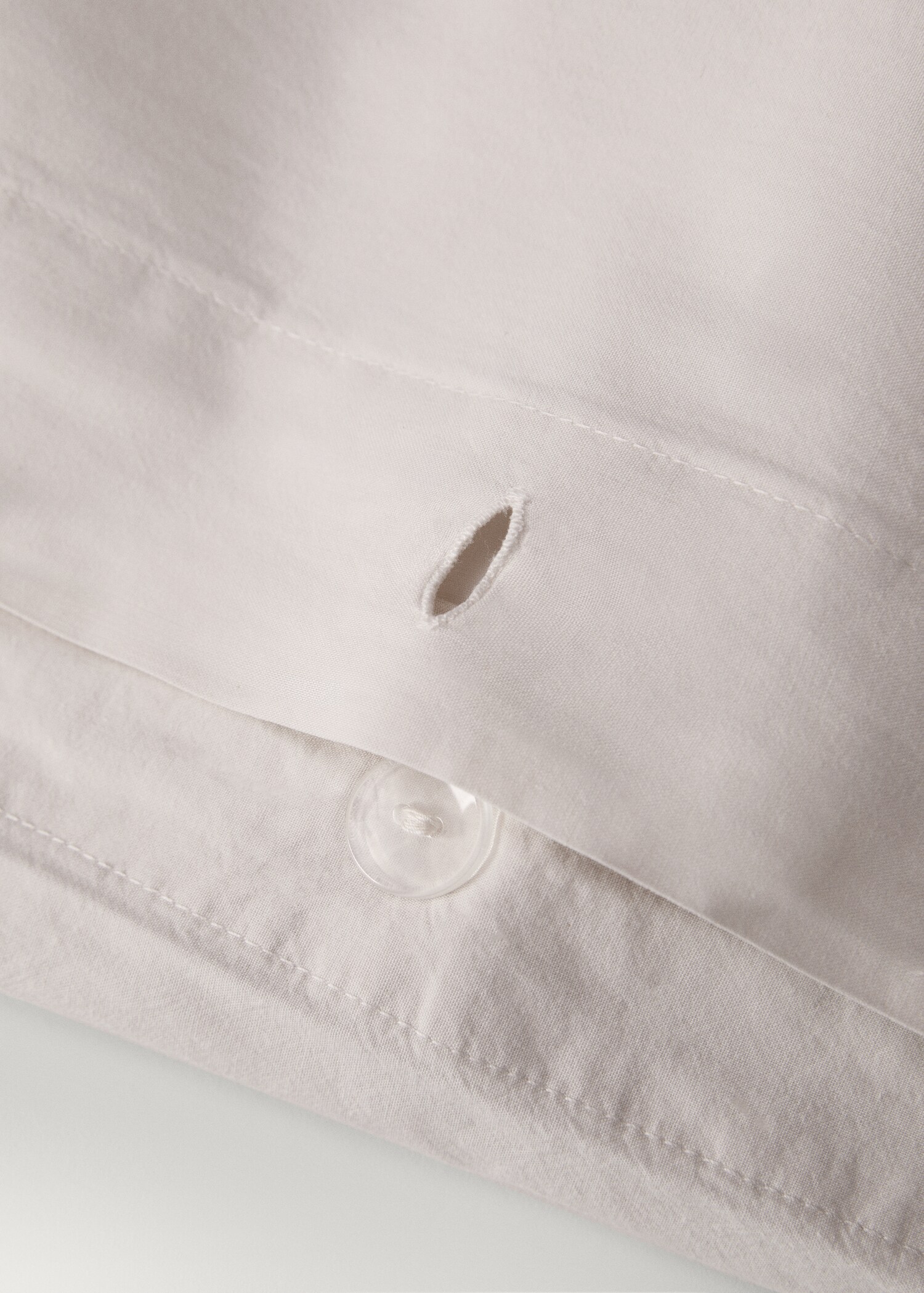 Washed-cotton duvet cover Superking bed - Details of the article 1