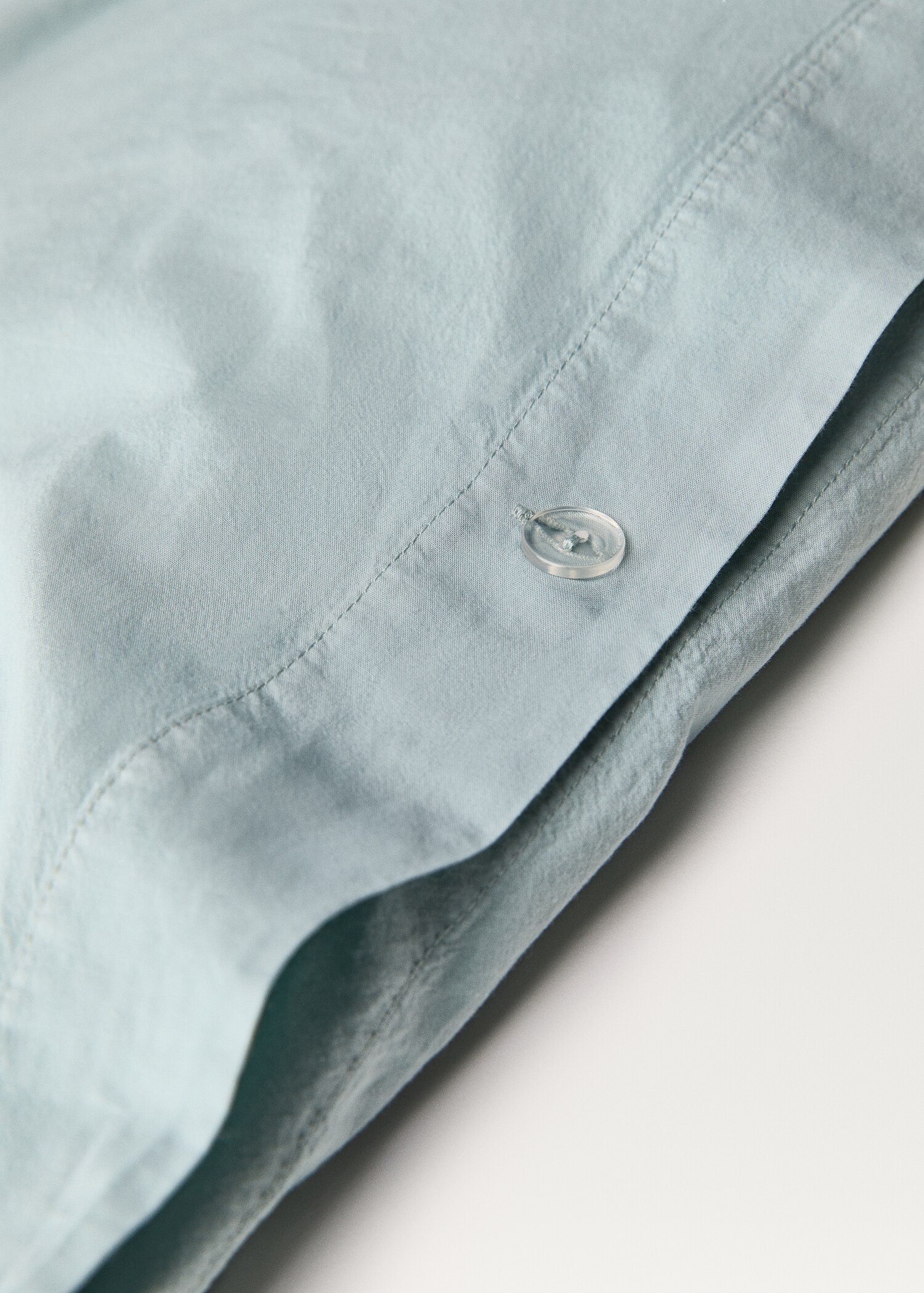 Washed-cotton duvet cover Superking bed - Details of the article 1