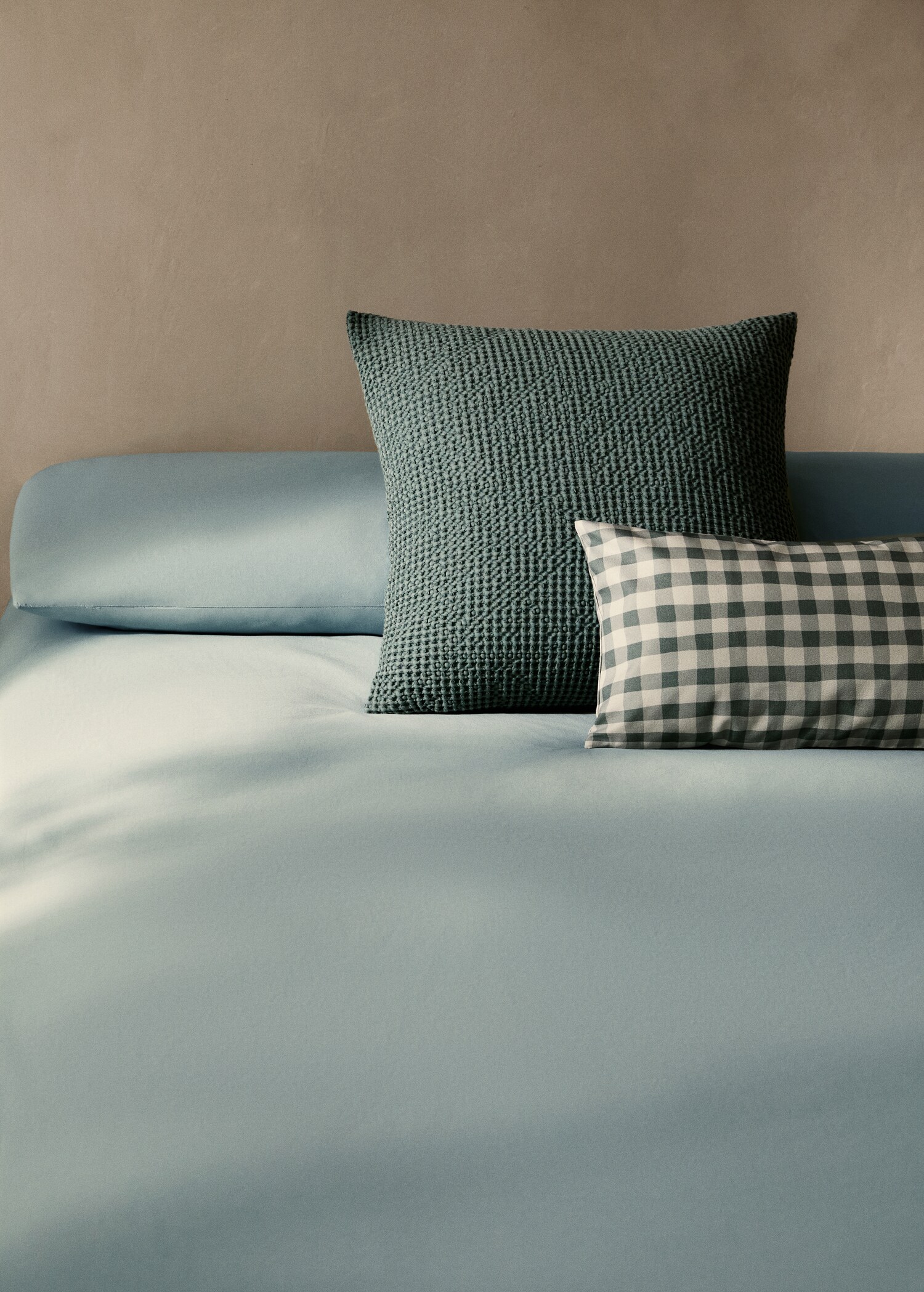 Washed-cotton duvet cover Superking bed - Details of the article 7