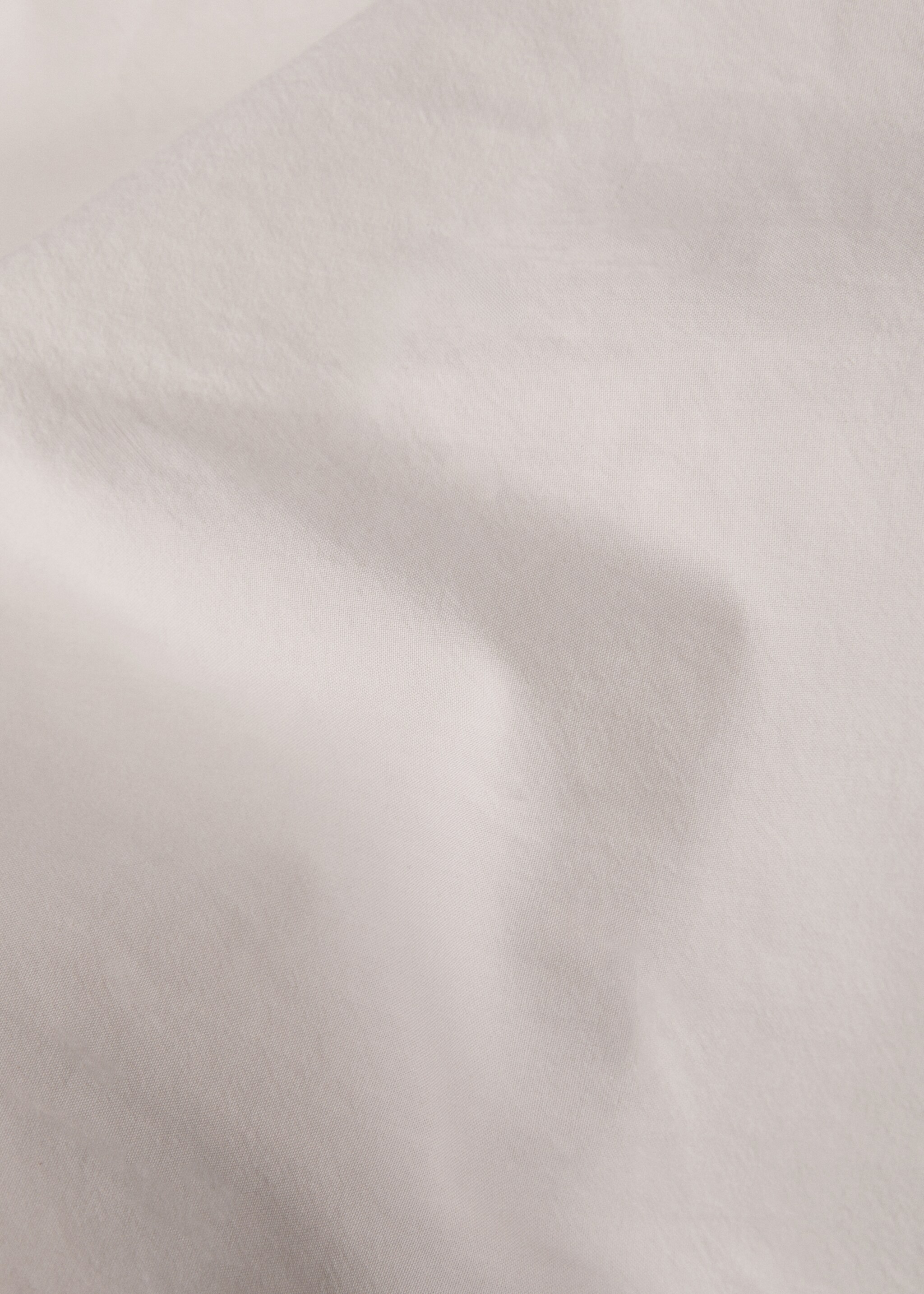 Povlak na přikrývku praná bavlna, na postel 150/160 cm - Detail zboží 2, Světle/pastelově šedá. Ref: 87002969-00.