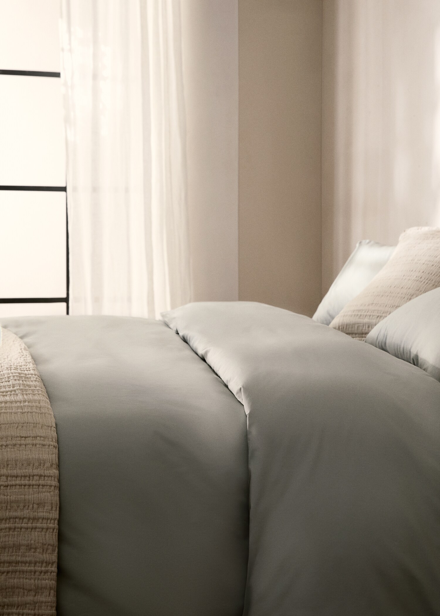 Percale cotton duvet cover Single bed - Details of the article 7