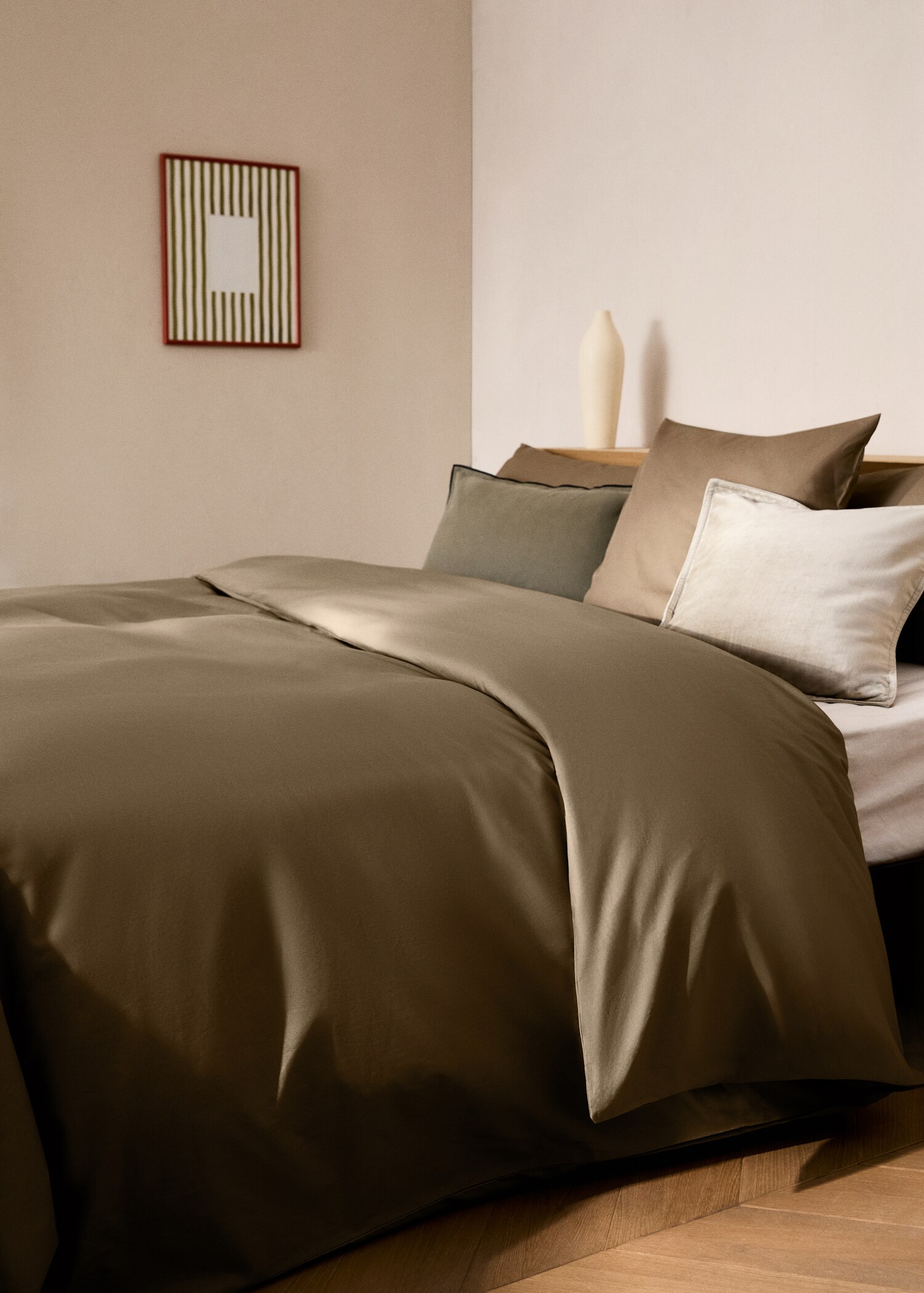 Percale cotton duvet cover Superking bed - Details of the article 7