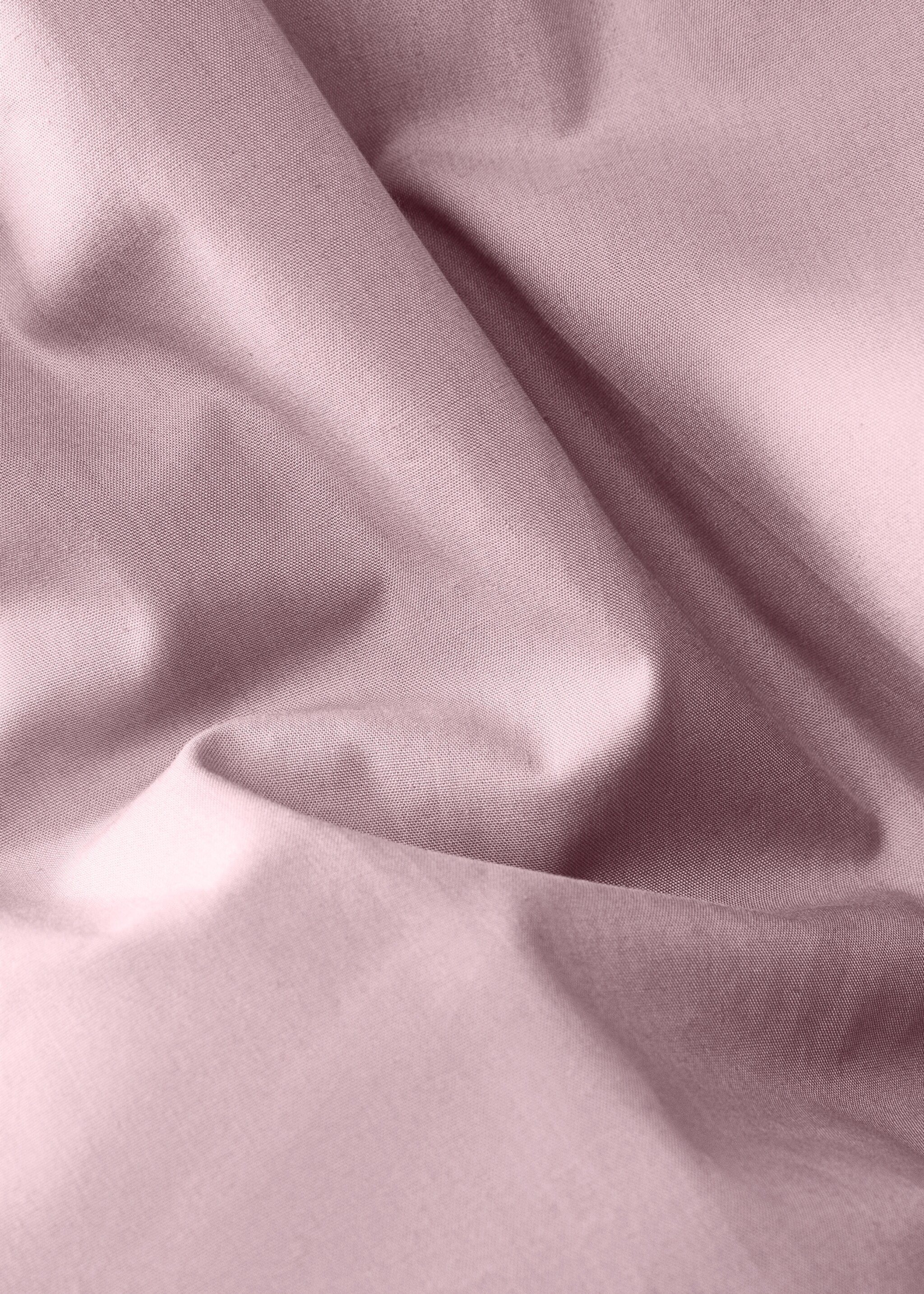Percale cotton duvet cover Superking bed - Details of the article 2, Pink. Ref: 87002978-00.