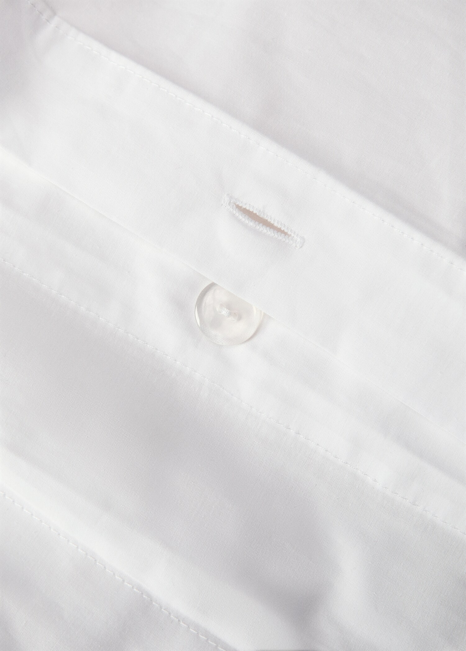 Percale cotton duvet cover with overlock Queen bed - Details of the article 1