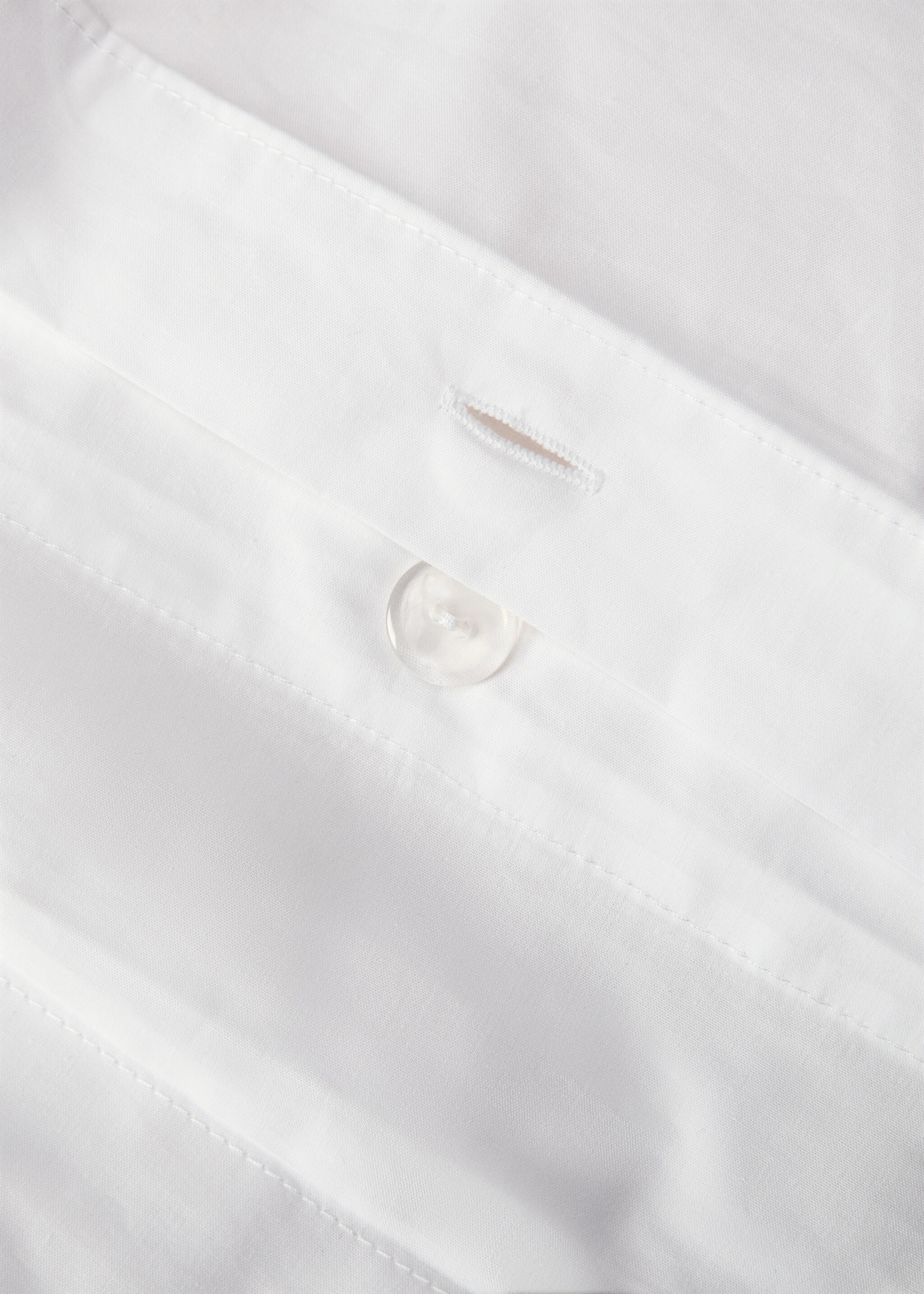 Povlak na přikrývku bavlněný perkál overlock, na postel 150/160 cm - Detail zboží 1, Světle/pastelově šedá. Ref: 87002985-00.