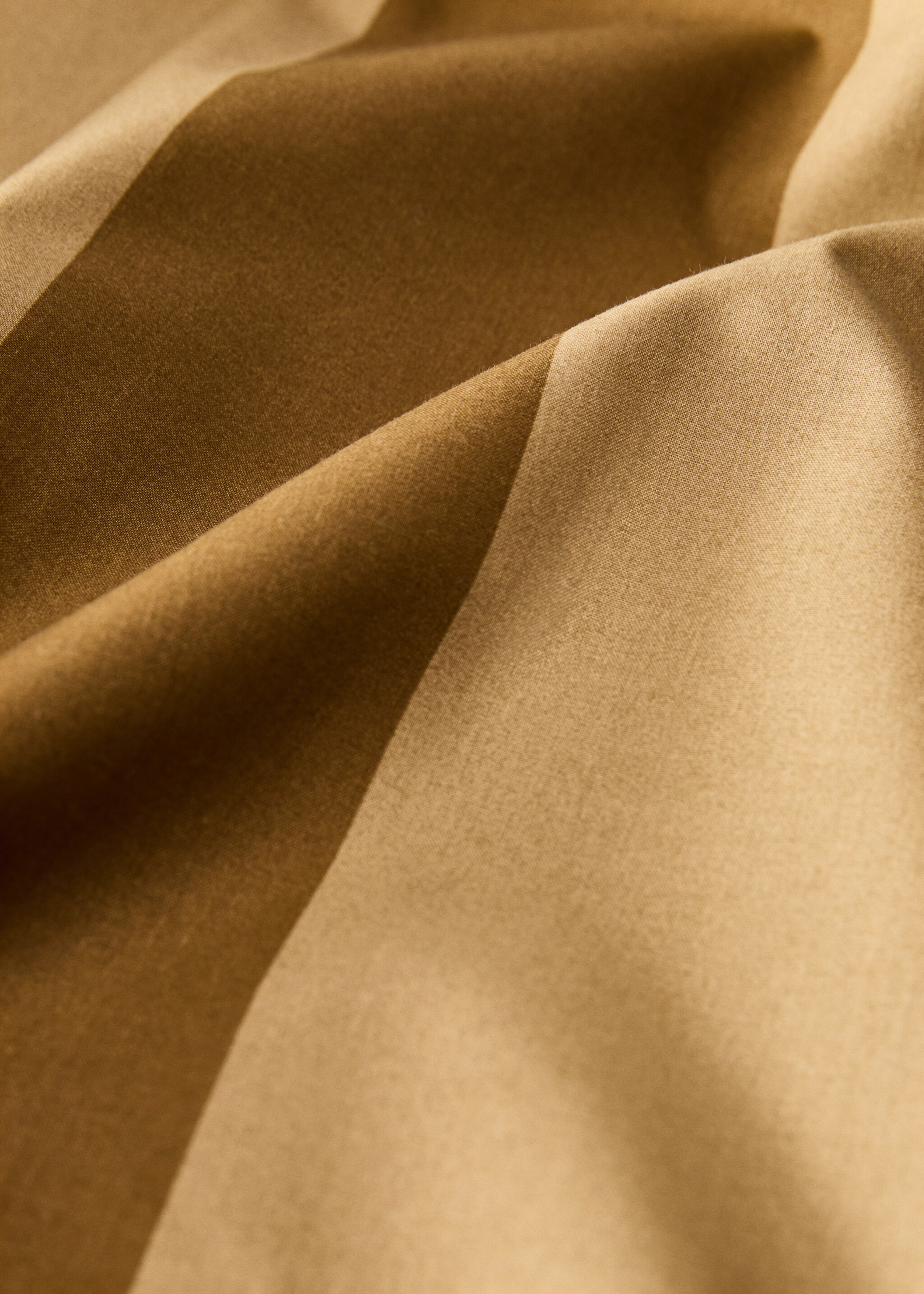 500 threads cotton percale striped duvet cover Single bed - Medium plane, Green. Ref: 87002991-00.