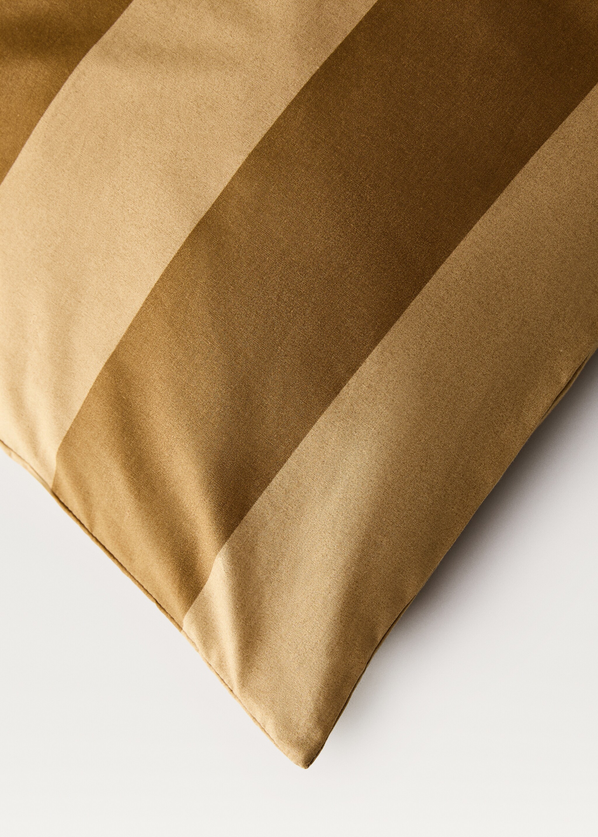 500 threads cotton percale striped duvet cover Single bed - Details of the article 2, Green. Ref: 87002991-00.